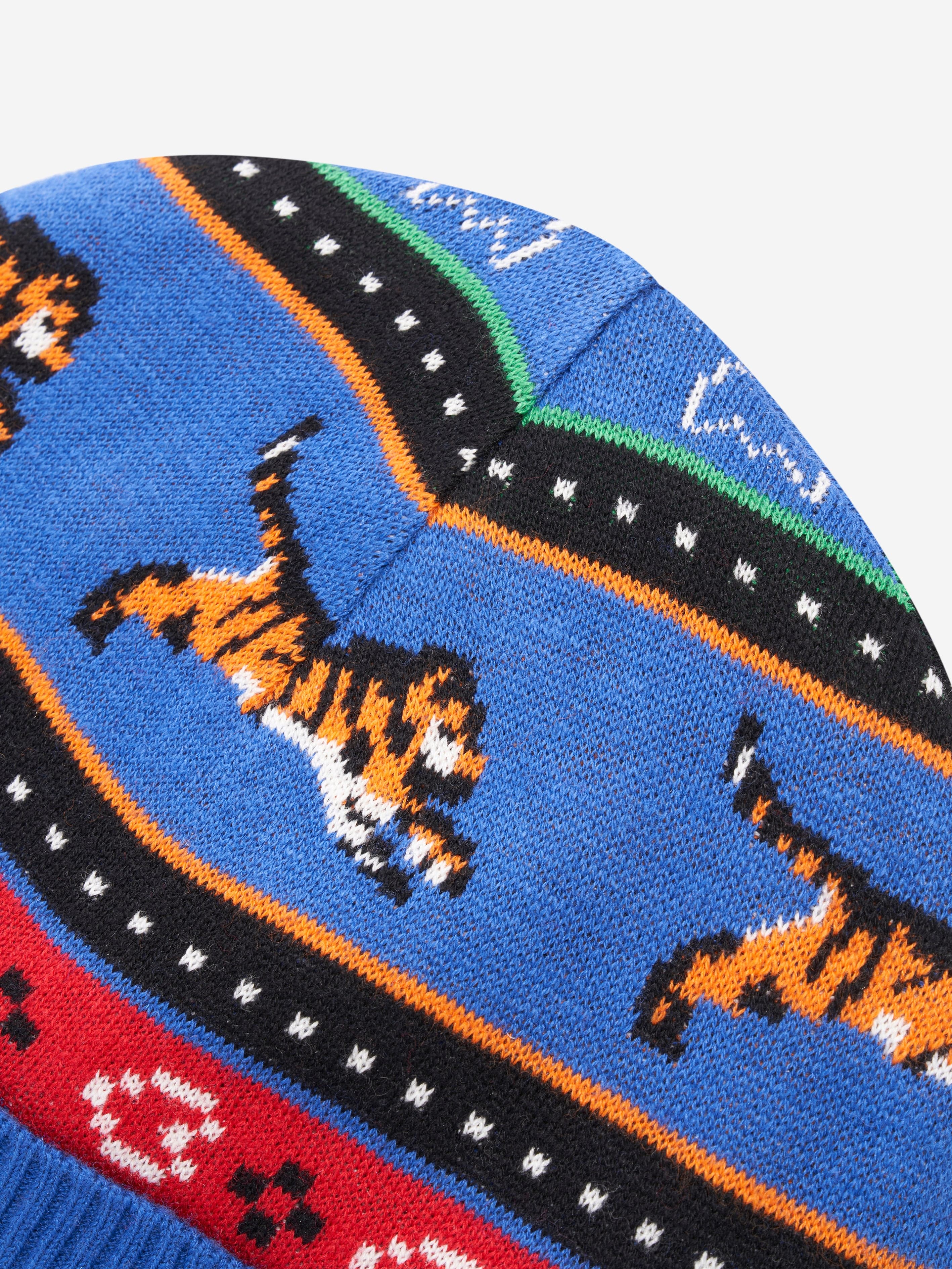 KENZO Boys Jungle Game Cap in Blue Buy Cheap Fake