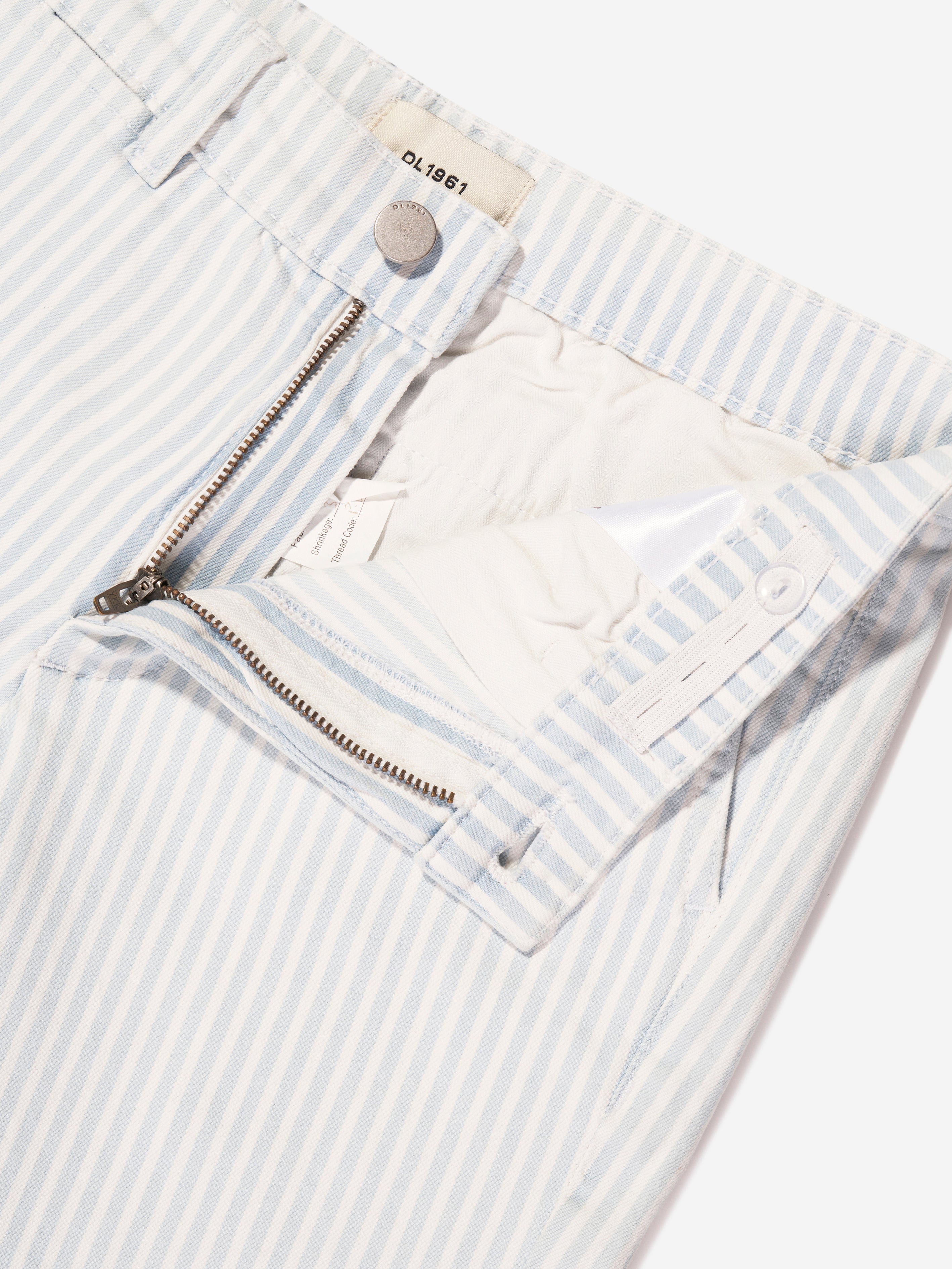 DL1961 Boys Striped Jacob Chino Shorts in Blue Sale Popular