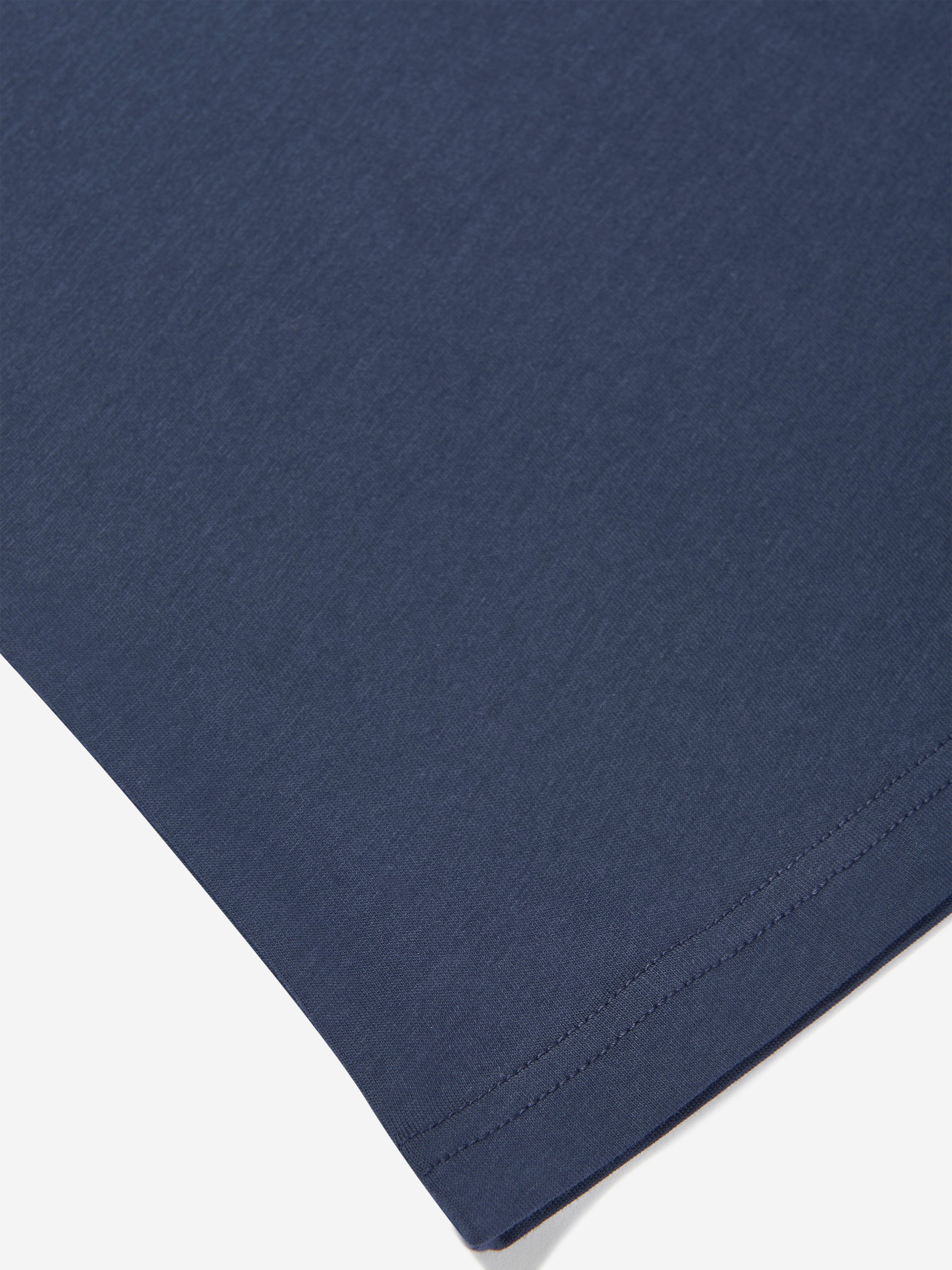 New Balance Boys Jersey Stacked Logo T-Shirt in Navy Discount Manchester