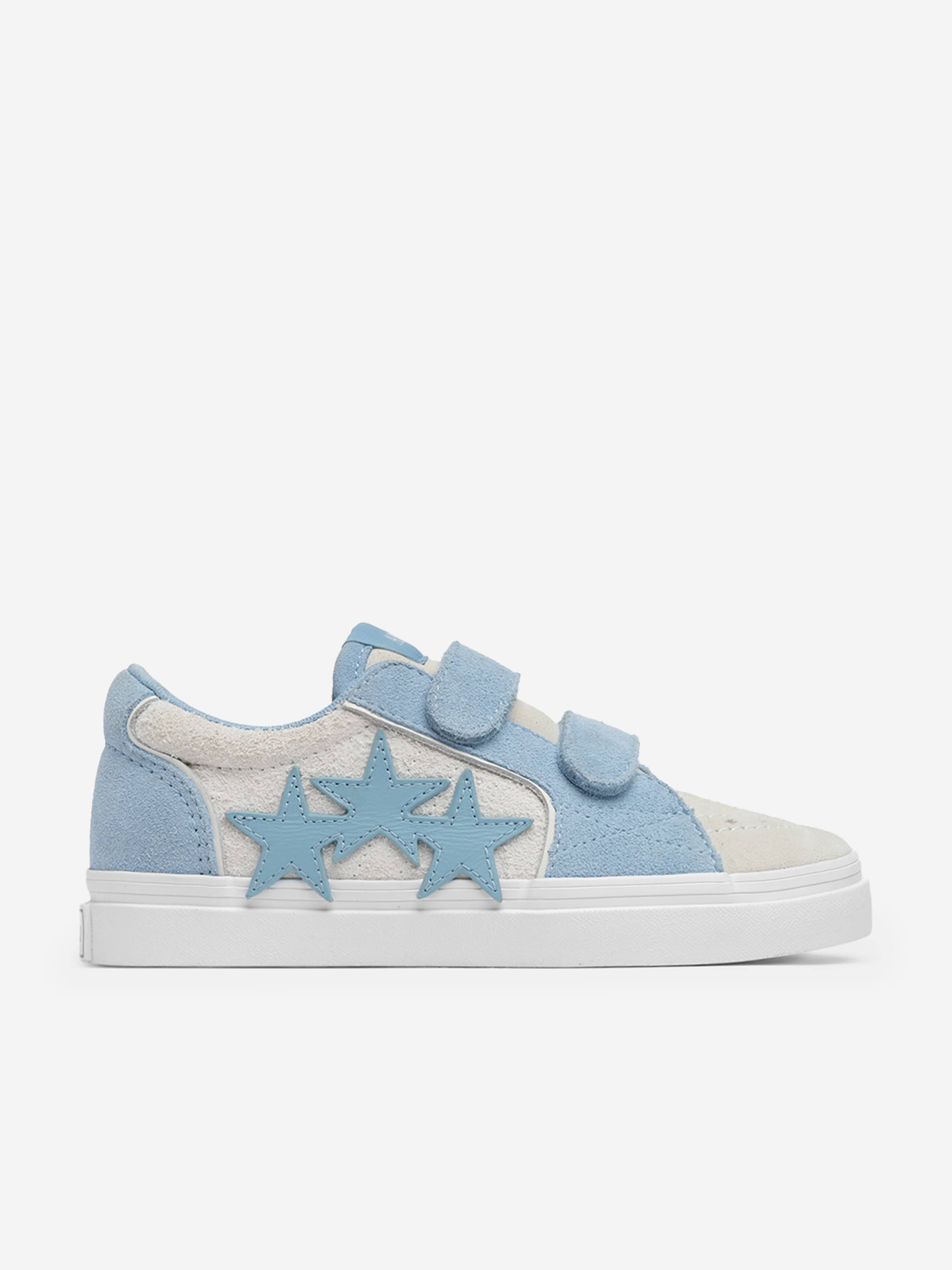 Kids Leather Sunset Skate Low Trainers in Blue Free Shipping Sale Online