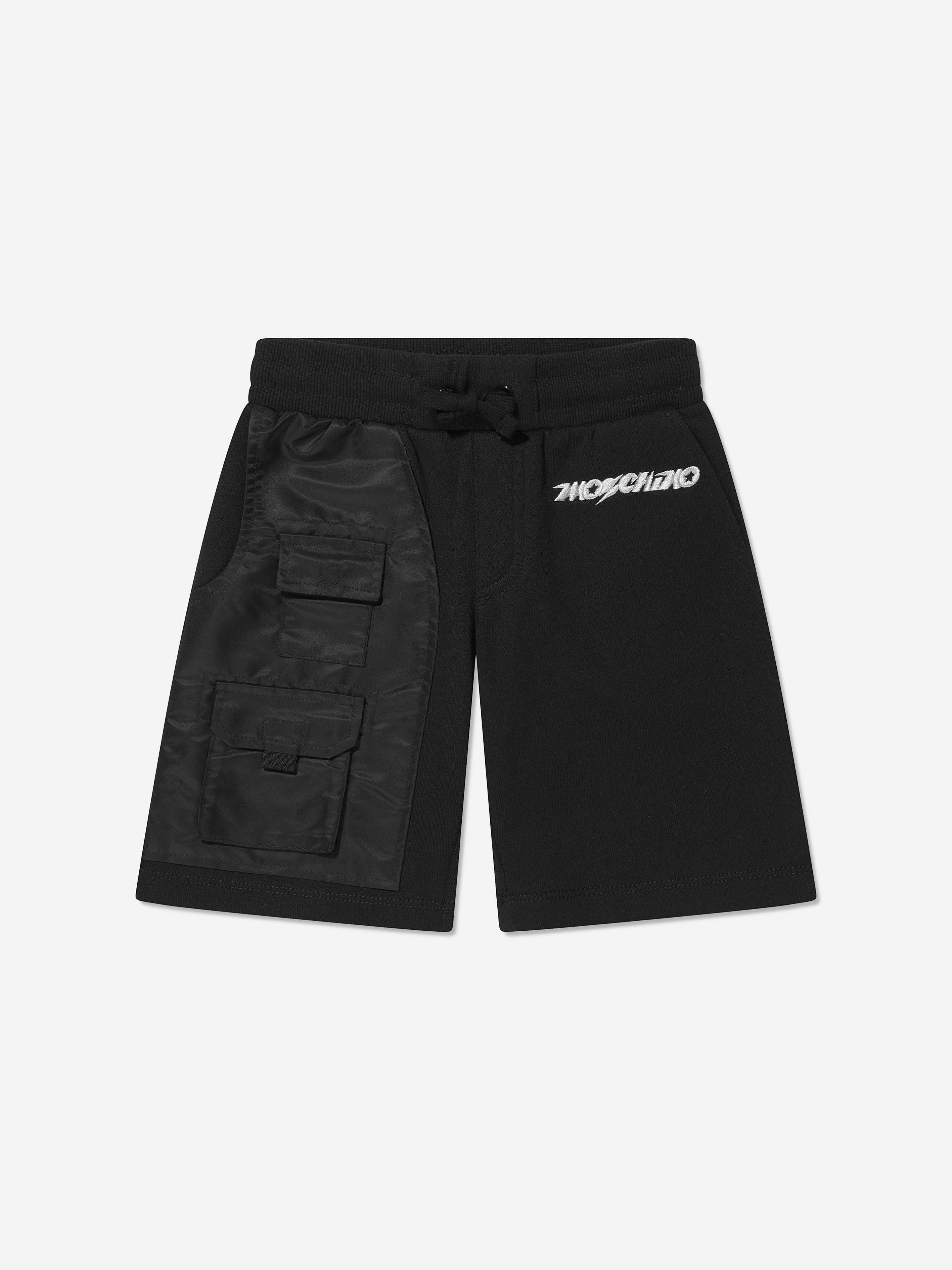 Moschino Boys Pocket Shorts in Black Cheap Professional