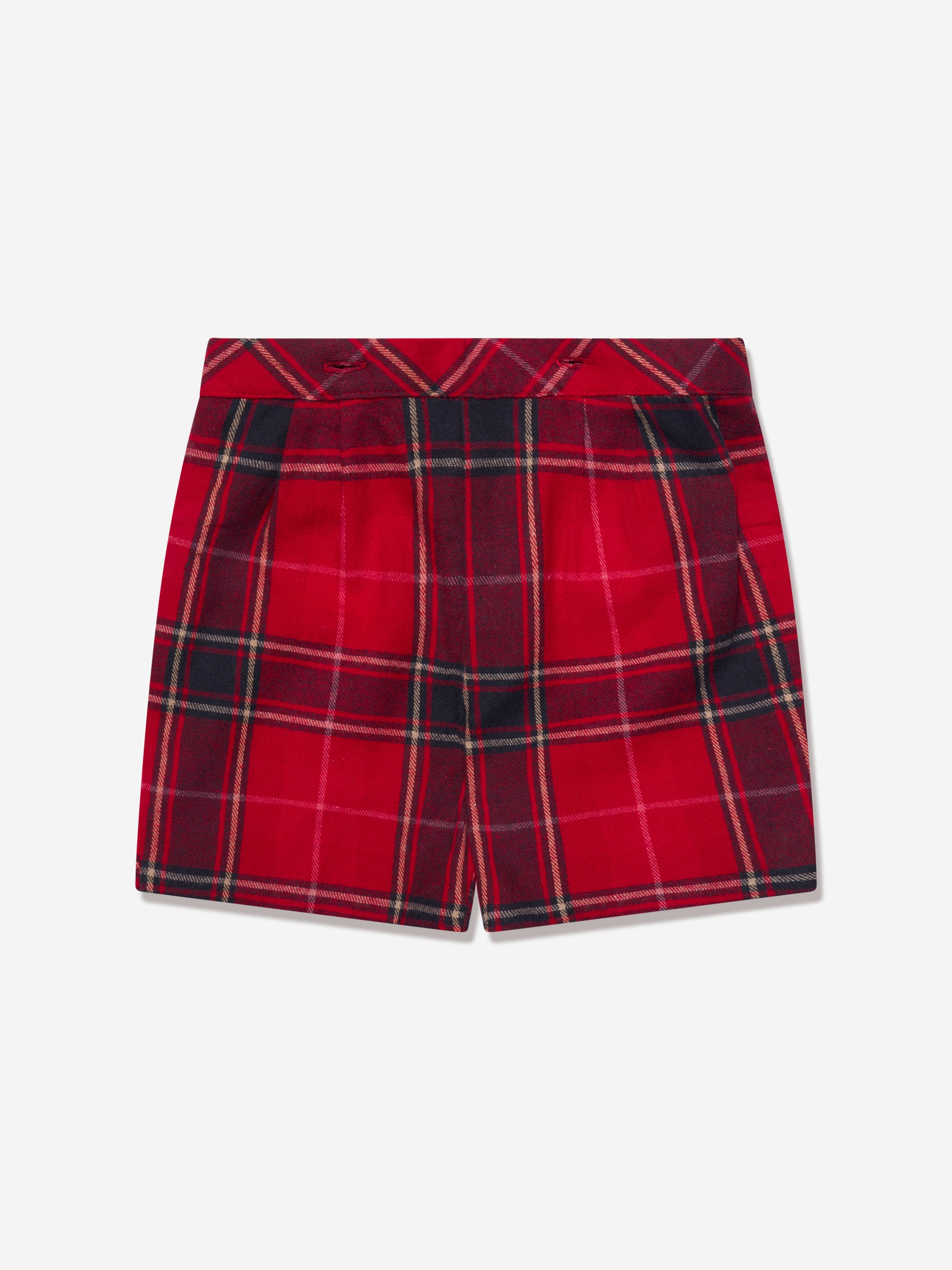 Rachel Riley Baby Boys Tartan Shorts Set in Red Collections