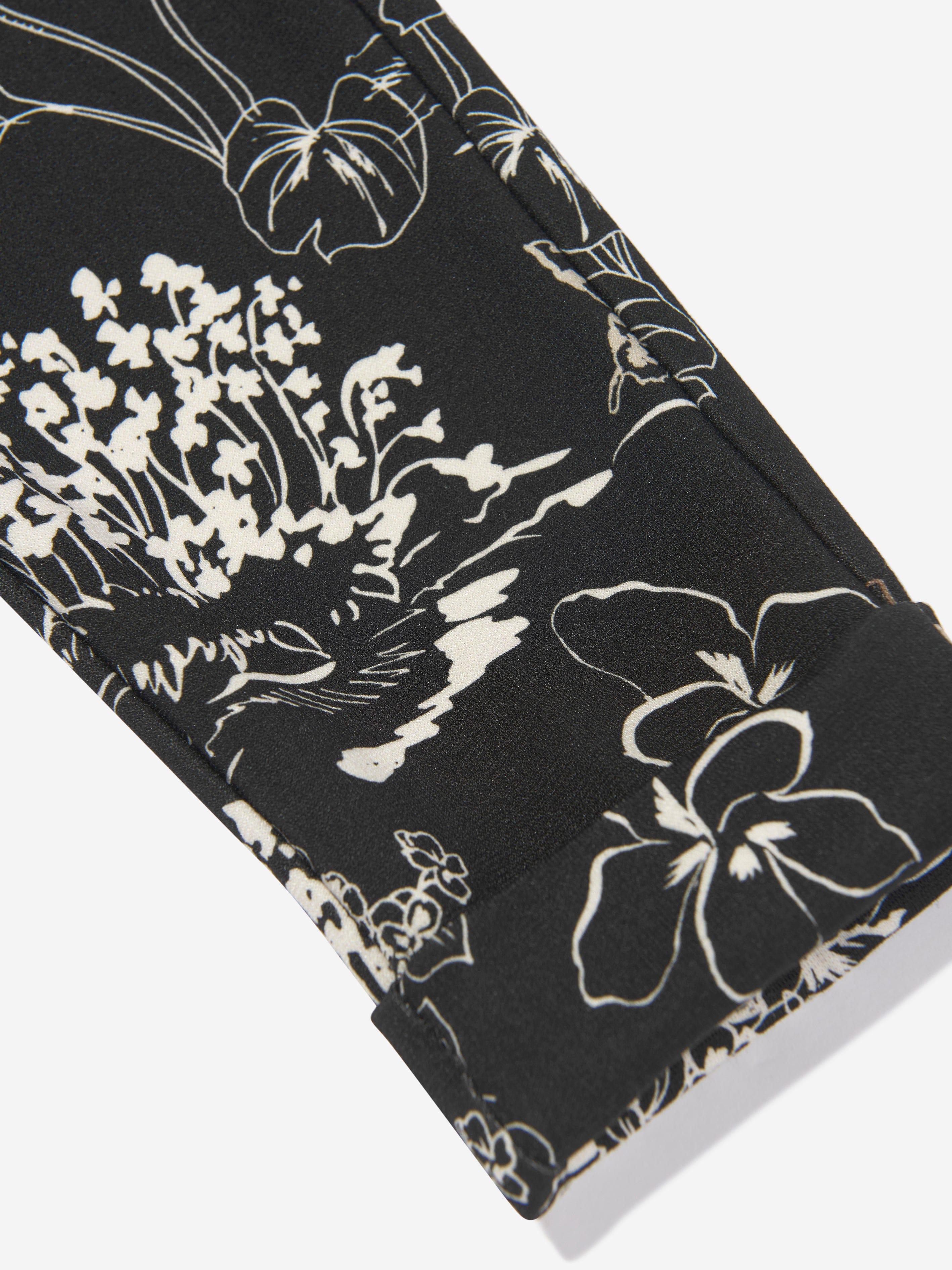 Monnalisa Girls Punto Milan Leggings in Black Official For Sale