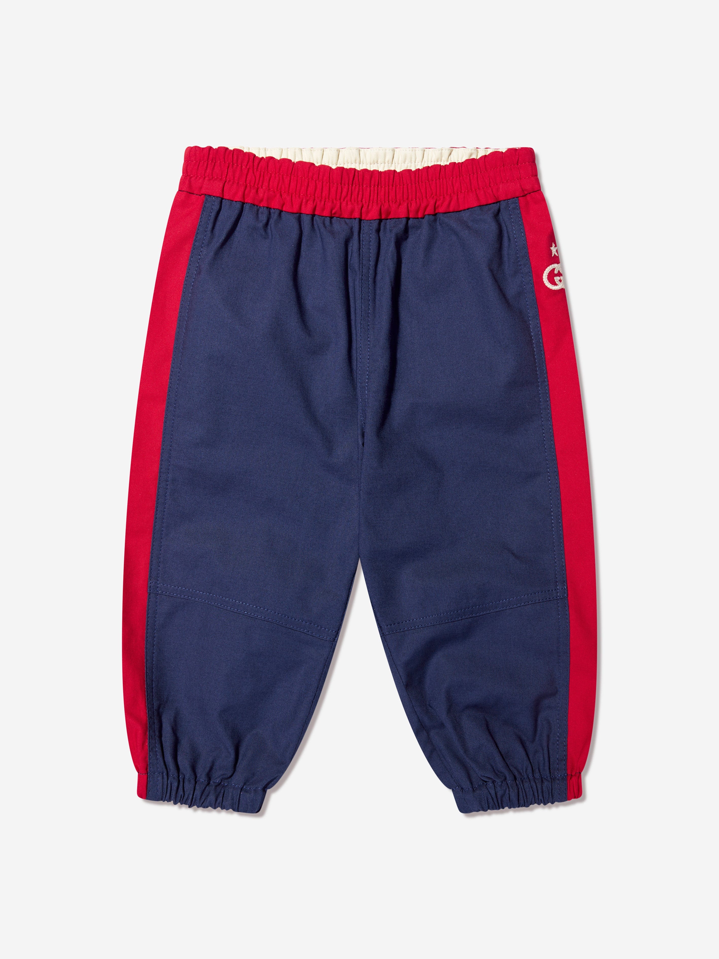 Gucci Baby Boys Logo Joggers in Navy For Sale Free Shipping