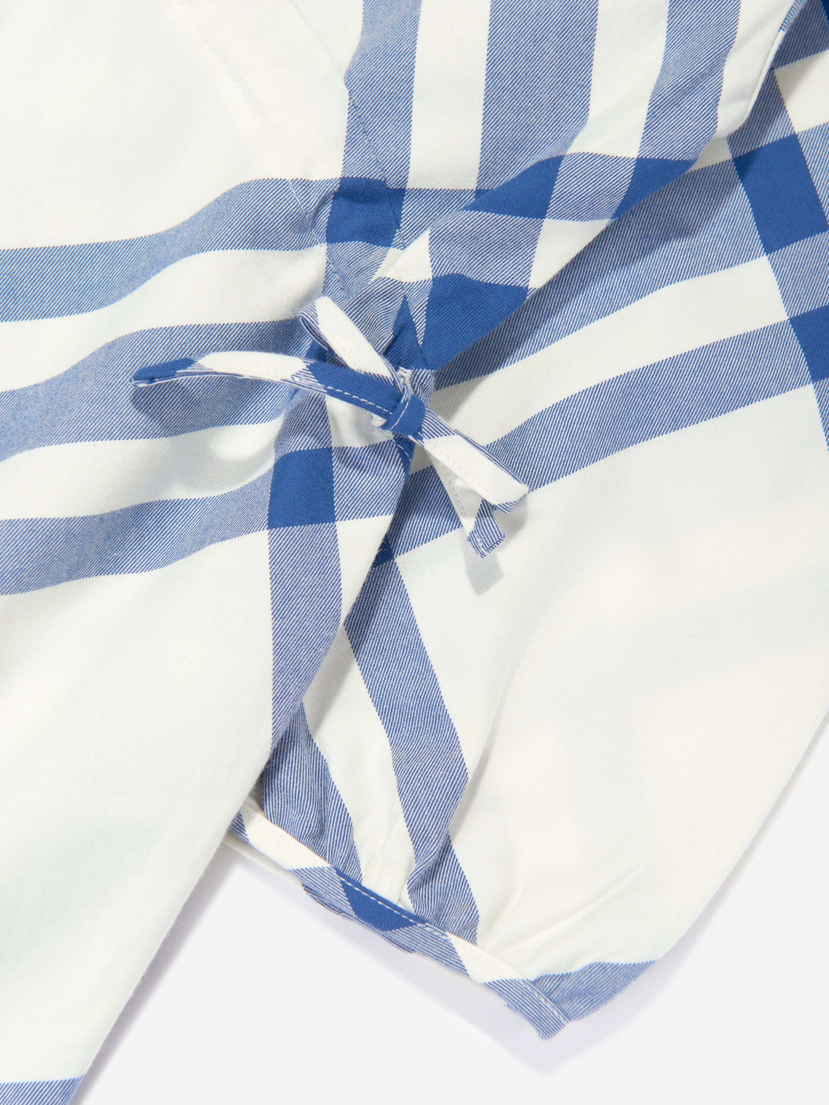 Burberry Girls Check Trevelle Dress in White Free Shipping Get Authentic