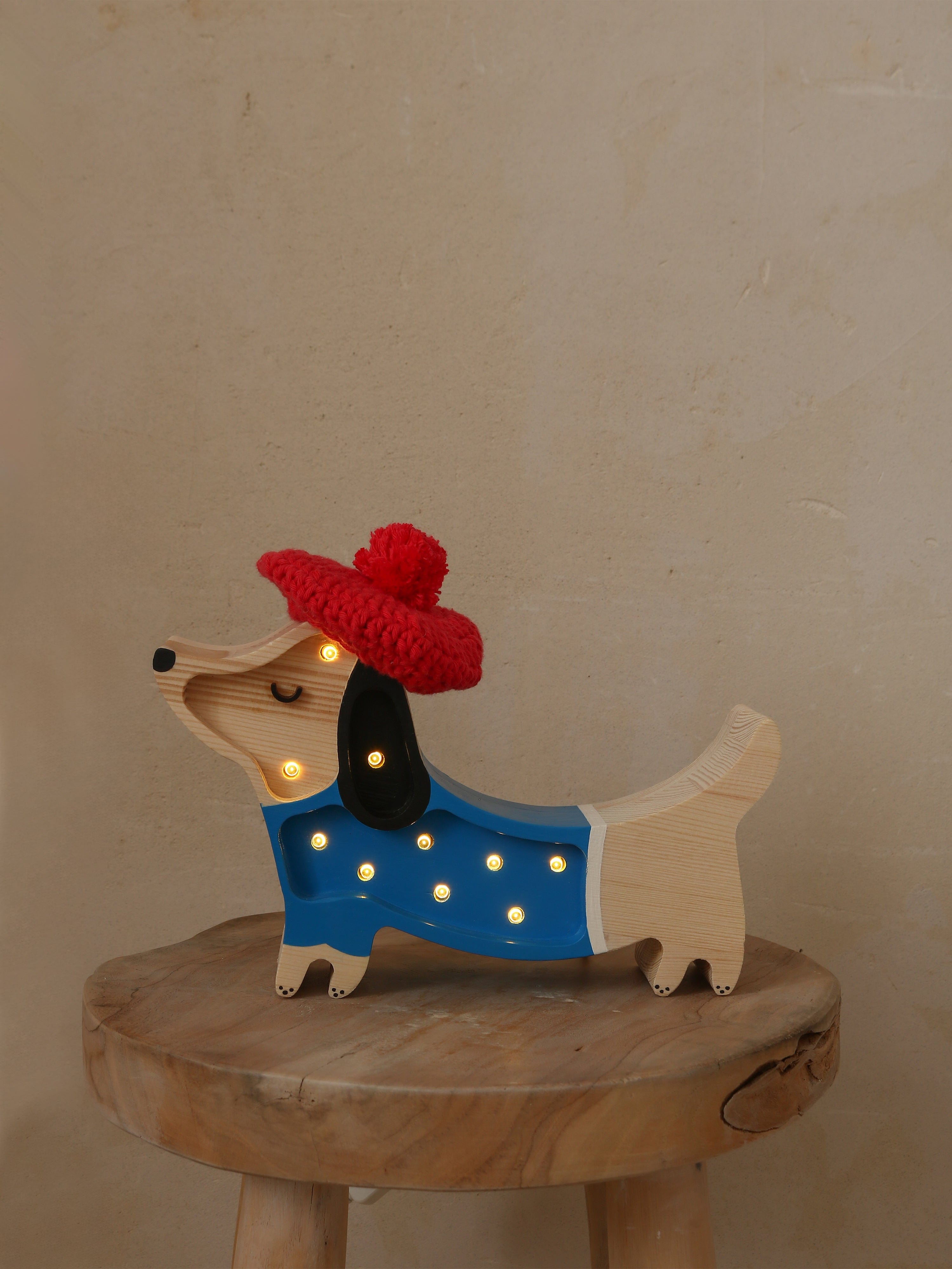 Little Lights Puppy Mini Lamp in Blue (23x14x5 cm) Wholesale Pice