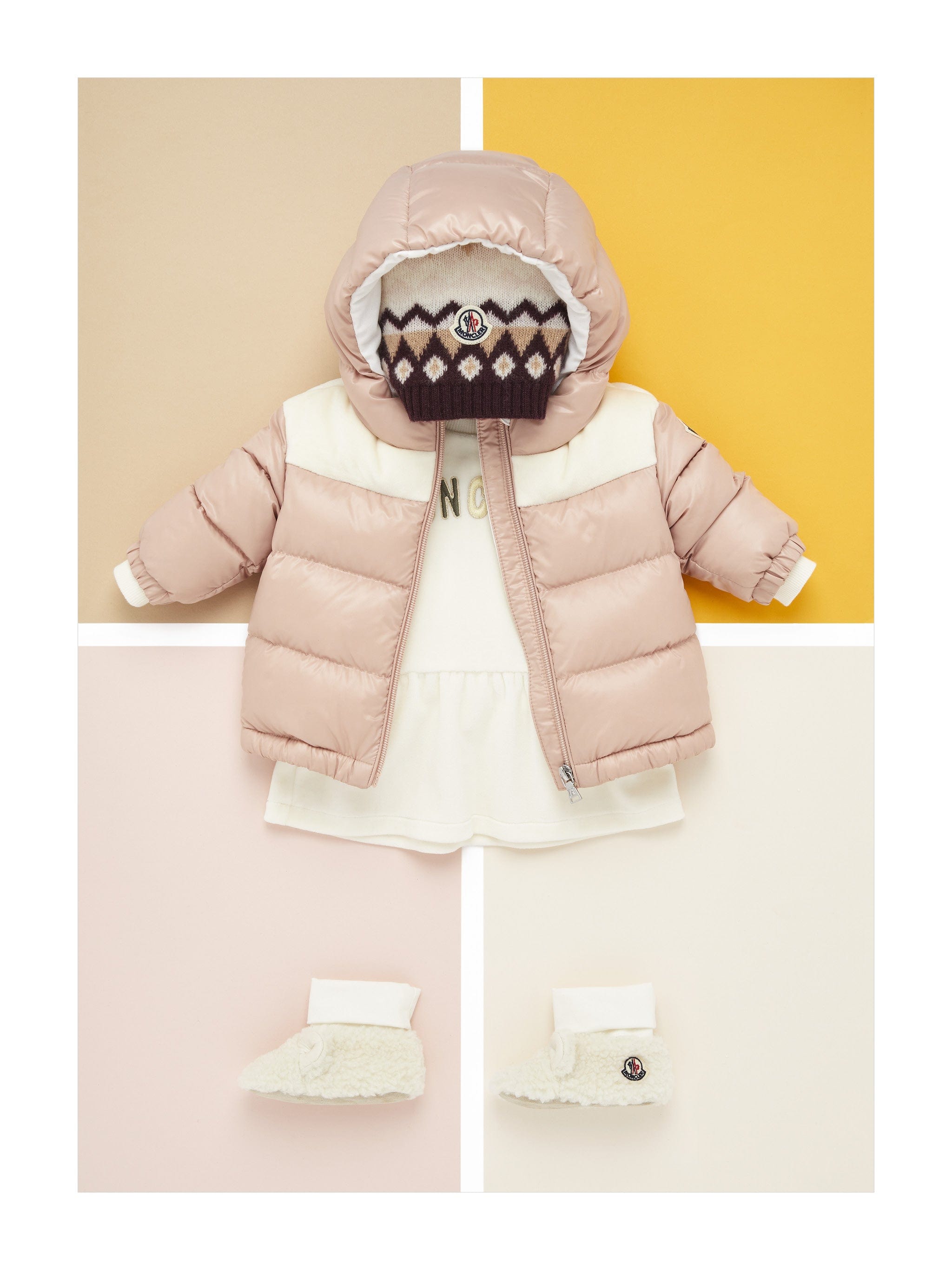 Moncler Enfant Baby Girls Down Padded Lakisha Jacket in Pink Cheap Online Store Manchester