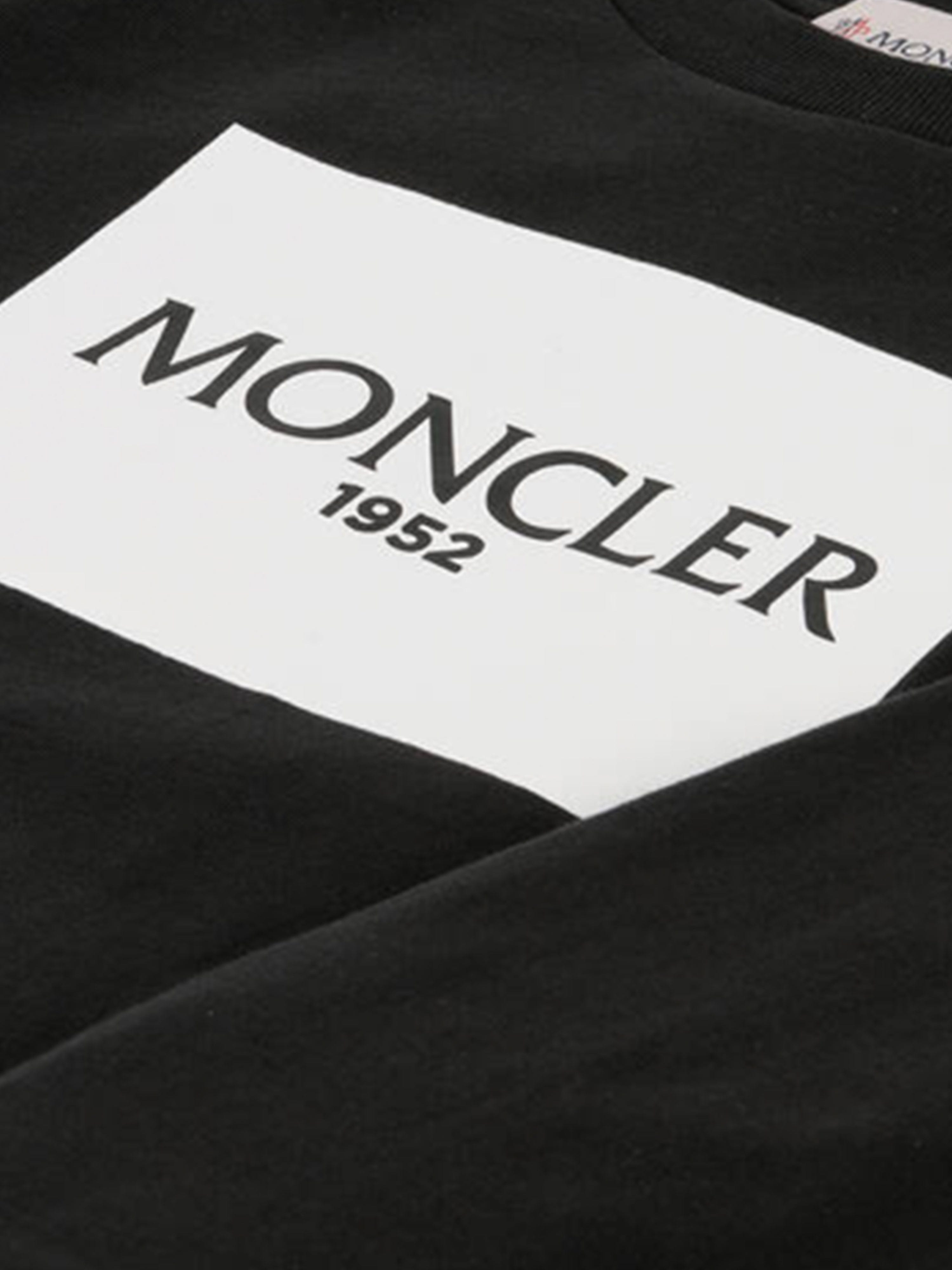 Moncler Enfant Boys Long Sleeve T-Shirt in Black Get To Buy Sale Online