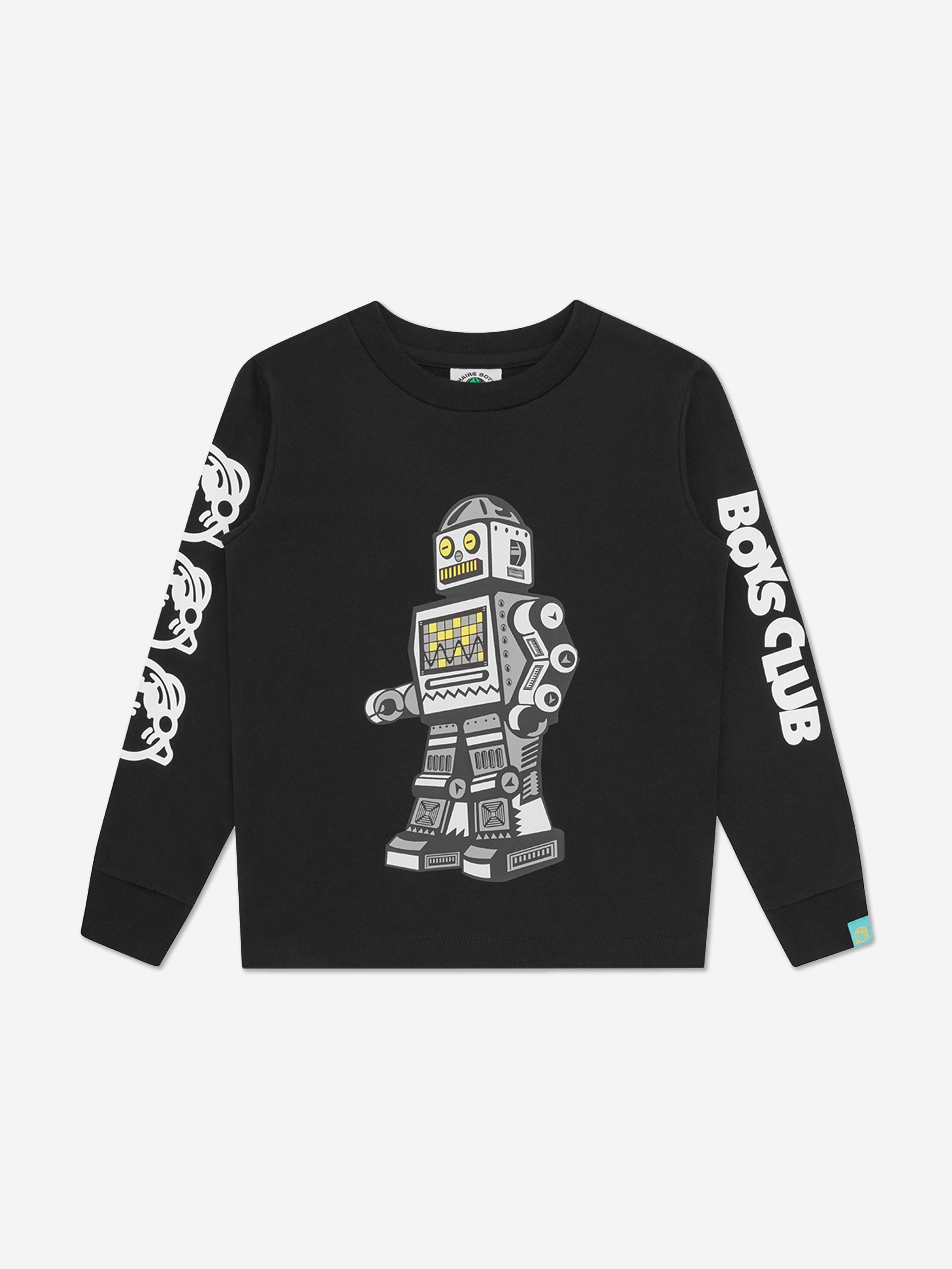 Billionaire Boys Club Kids Walking Robot Long Sleeve T-Shirt in Black Cheap Cheap Online