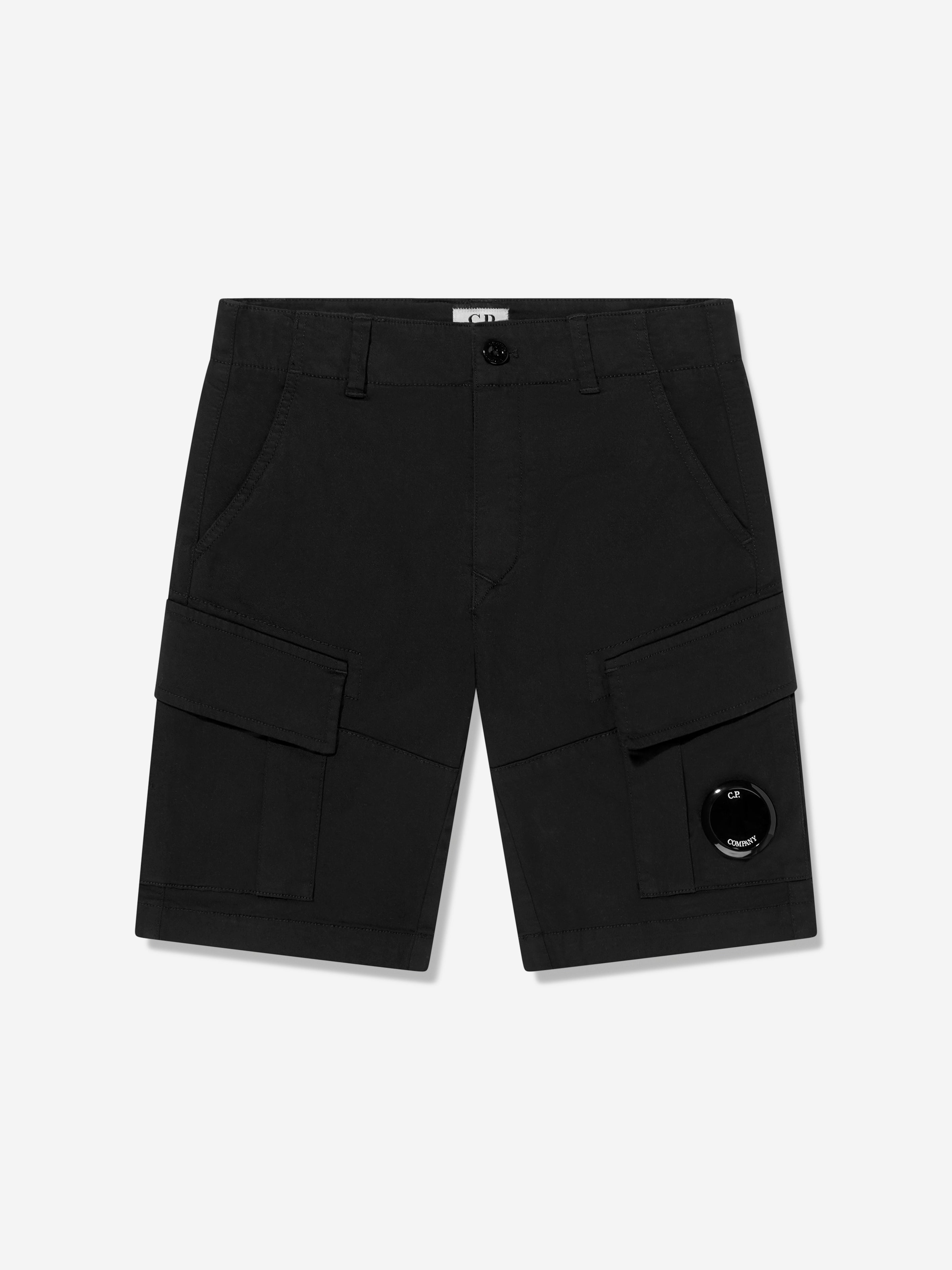 Boys Lens Cargo Shorts in Black Sale Comfortable