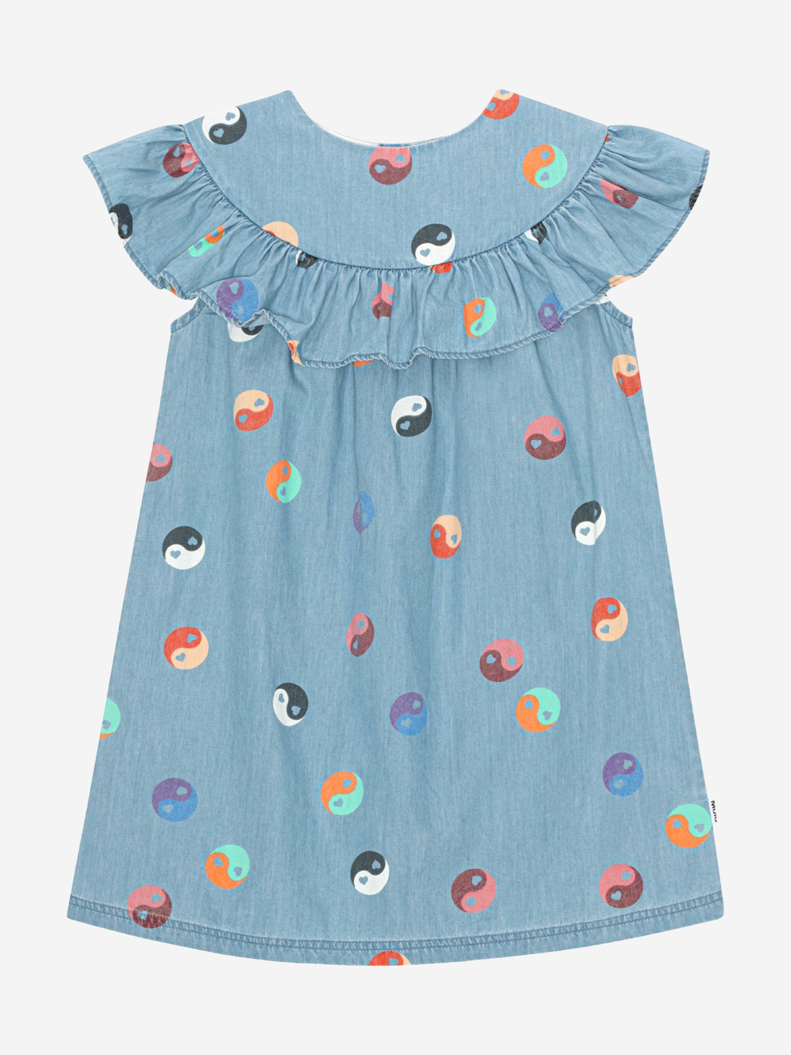 Molo Girls Yin Yang Dress in Blue Cheap Sale Visit New
