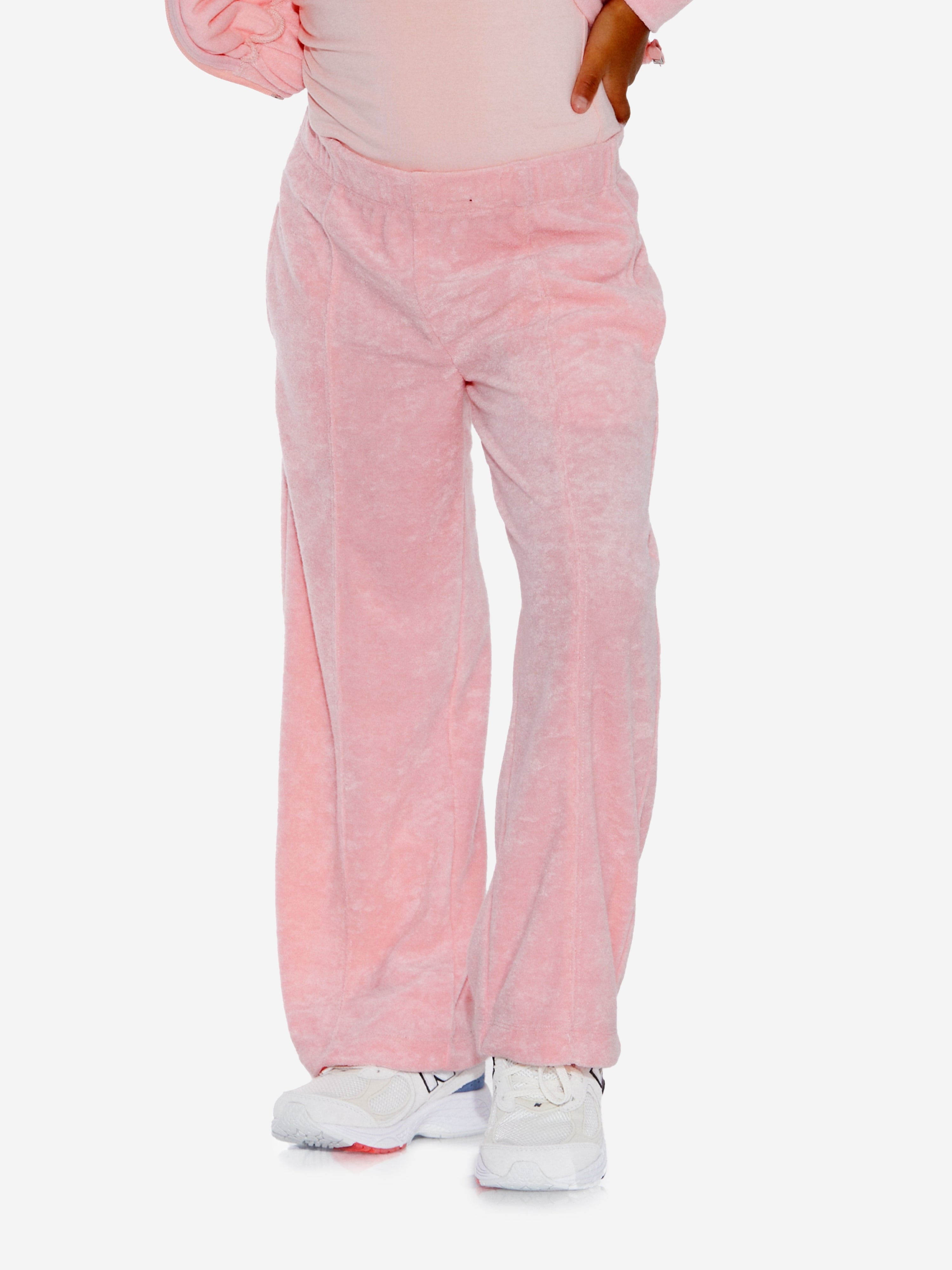 AY by AYLA Girls Towelling Flared Trousers in Pink Enjoy Online