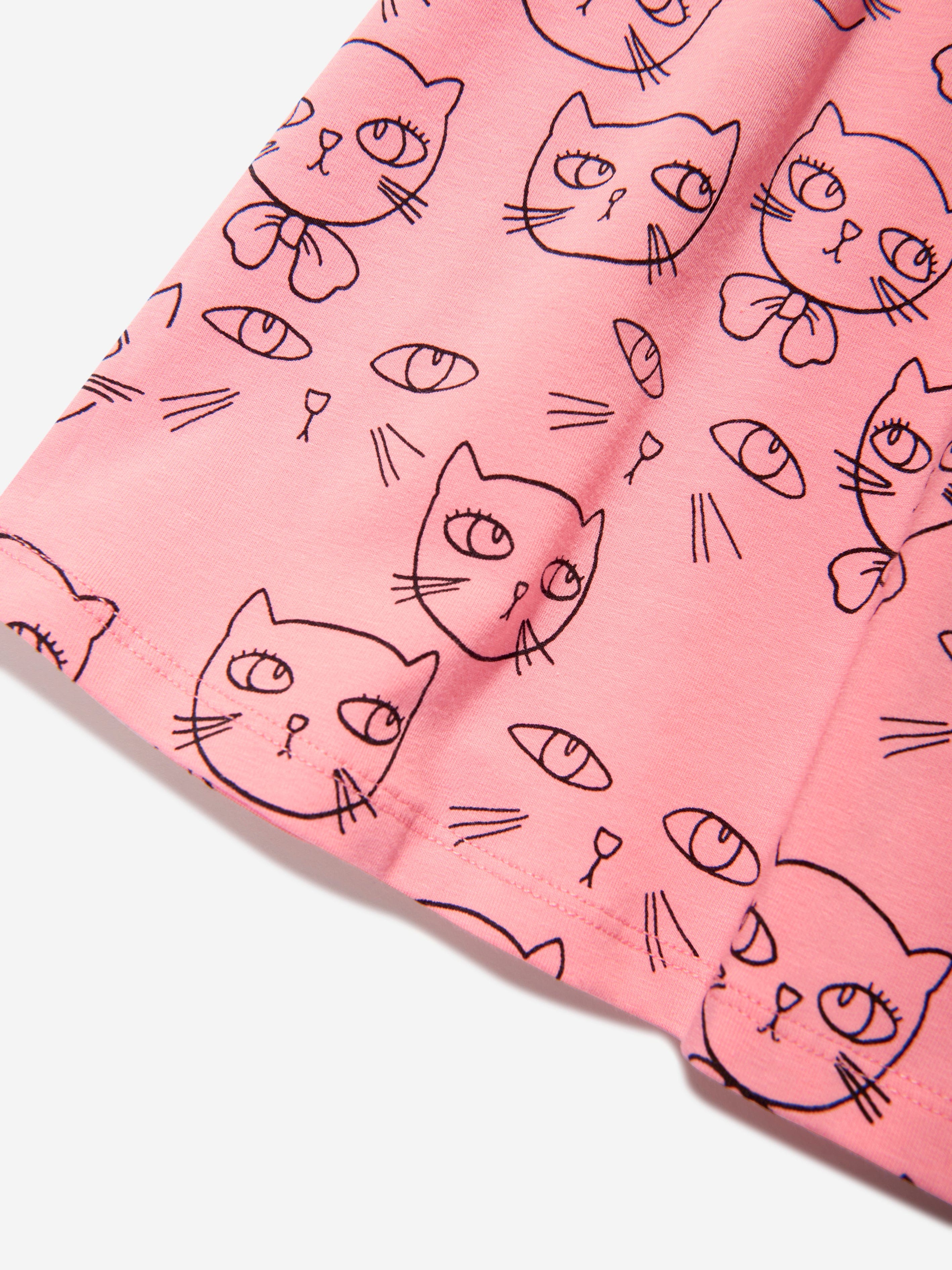 Mini Rodini Girls Cathlethes Print Dress in Pink 2025 New For Sale