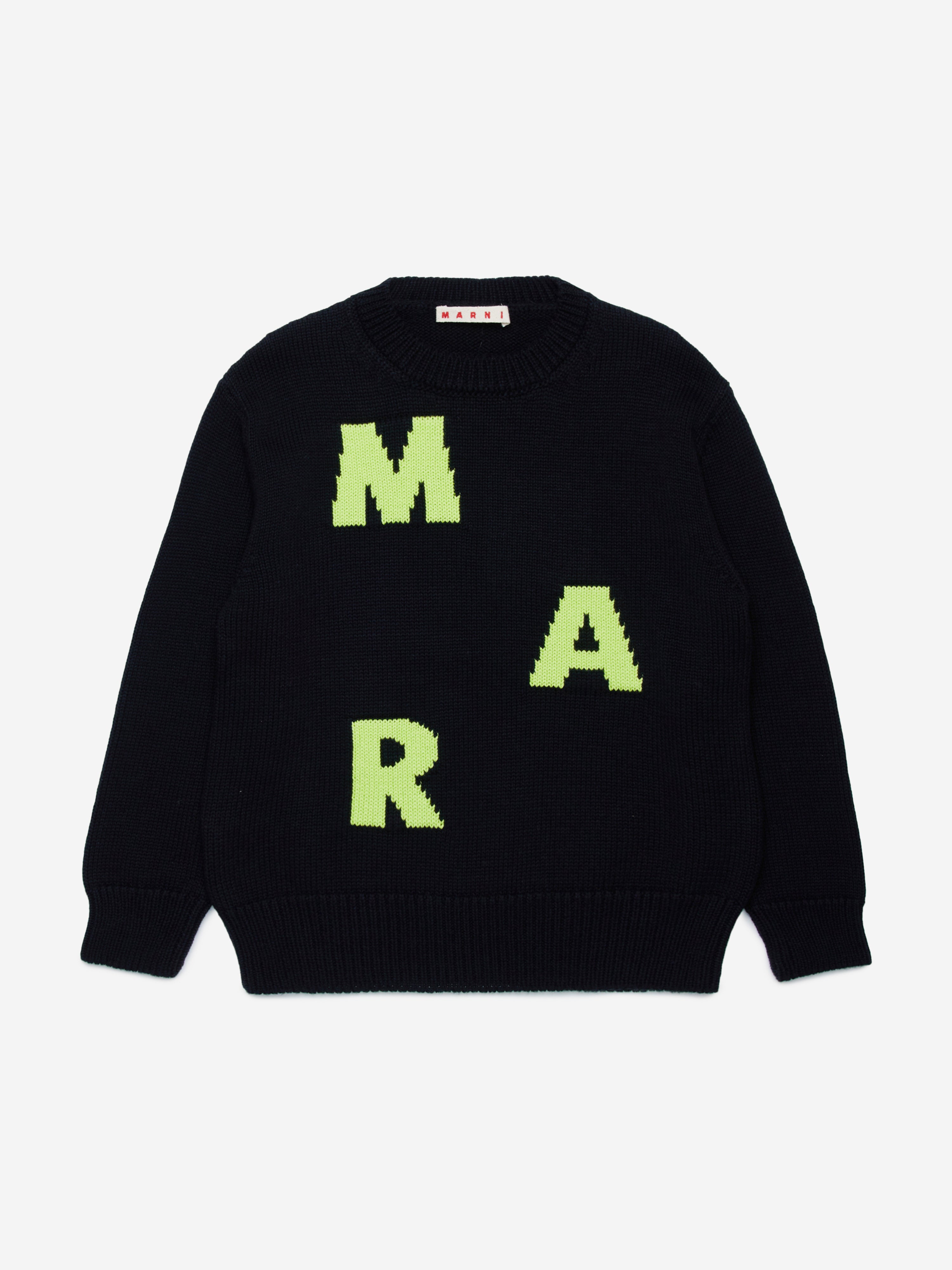 MARNI Kids Logo Jumper in Black Clearance Eastbay