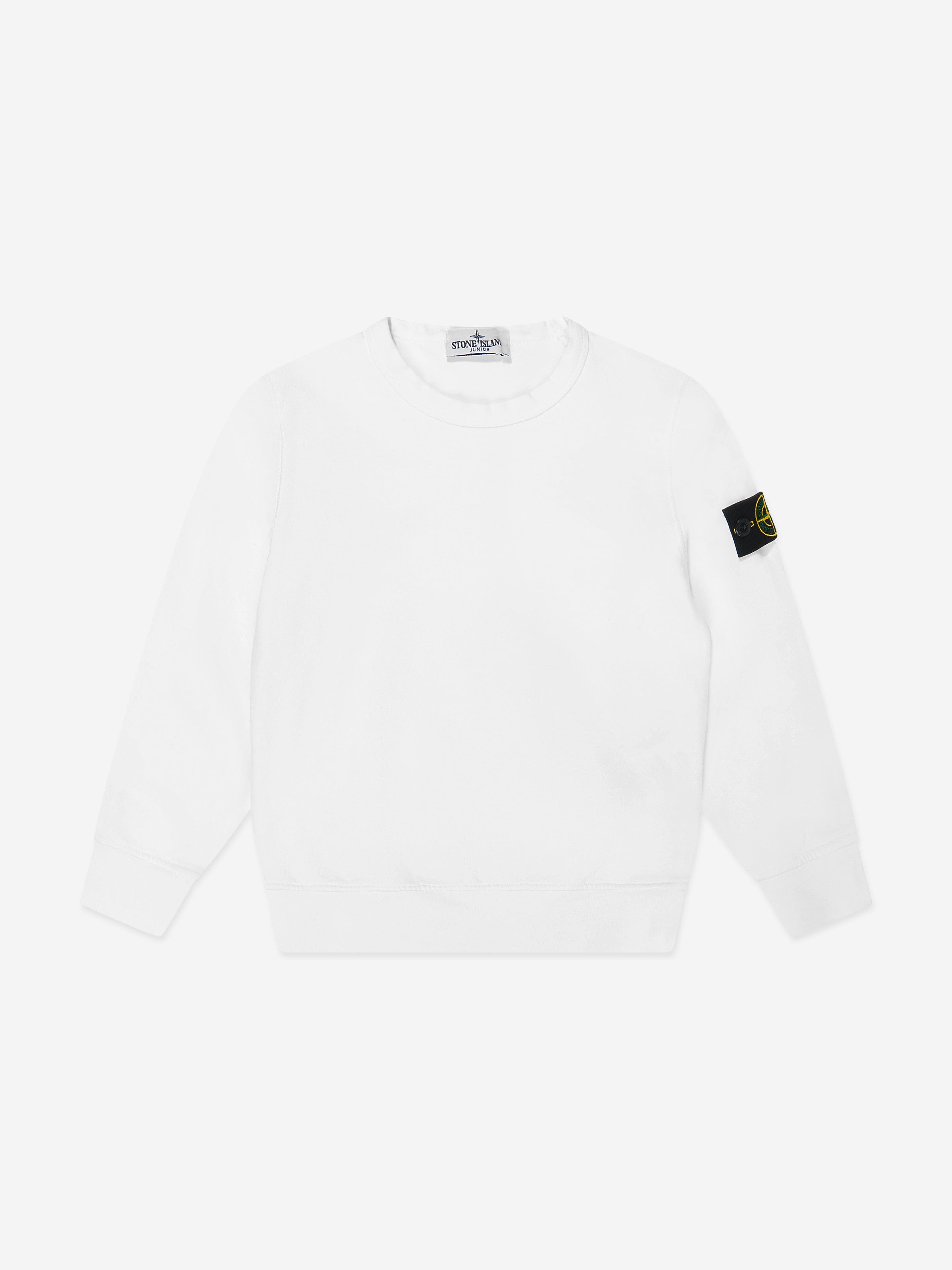 Boys Logo Sweatshirt in White Fake Cheap Online