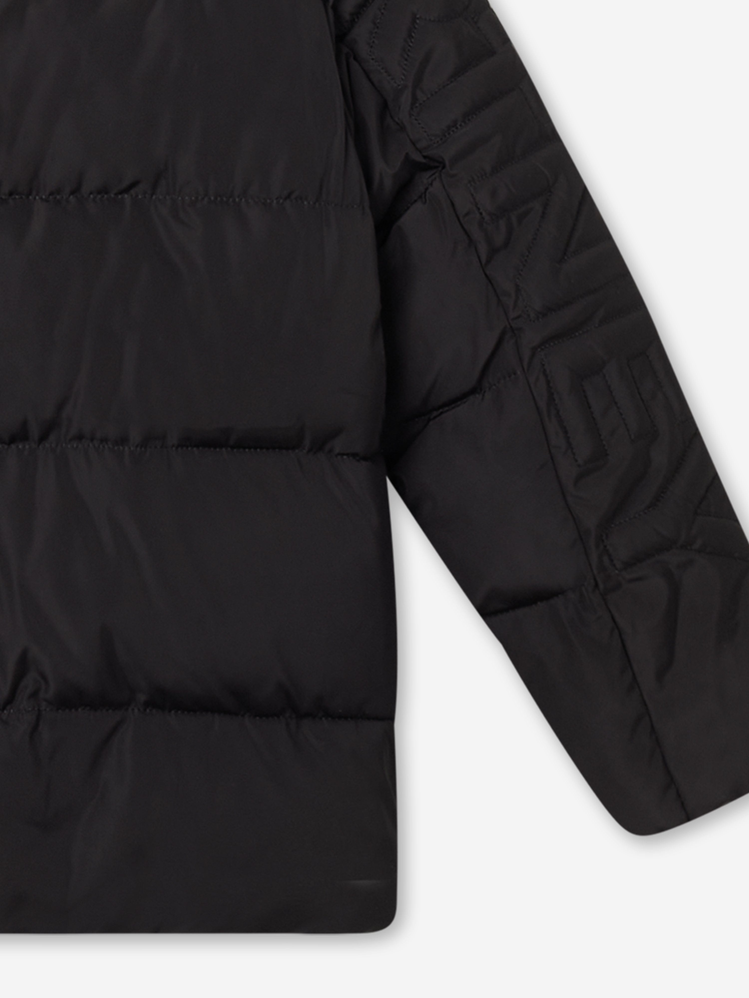 Stella McCartney Kids Branded Puffer Jacket in Black Free Shipping Low Pice