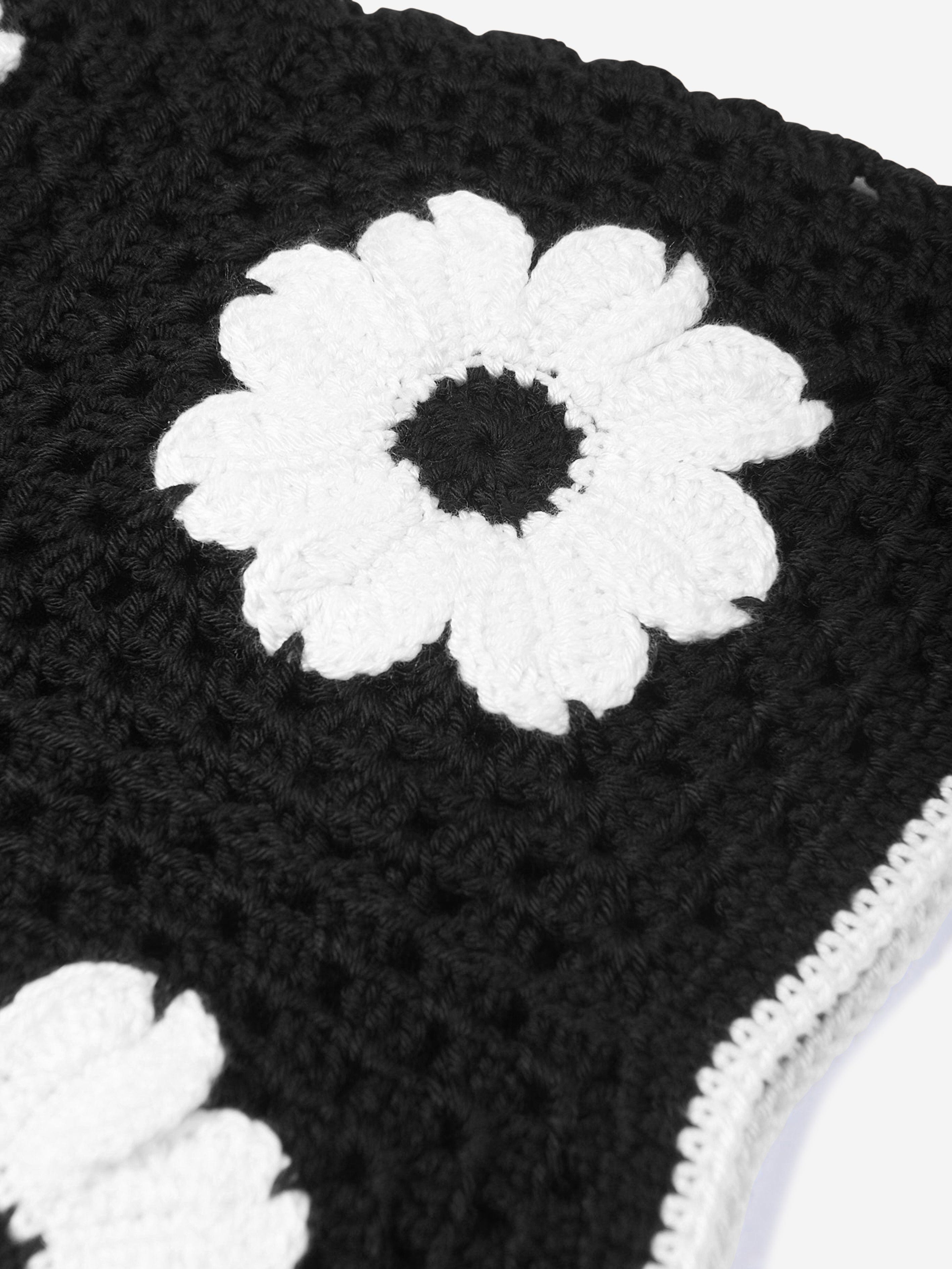 Nessi Byrd Girls Crocheted Flower Oila Skirt in Black Buy Online Cheap Pice