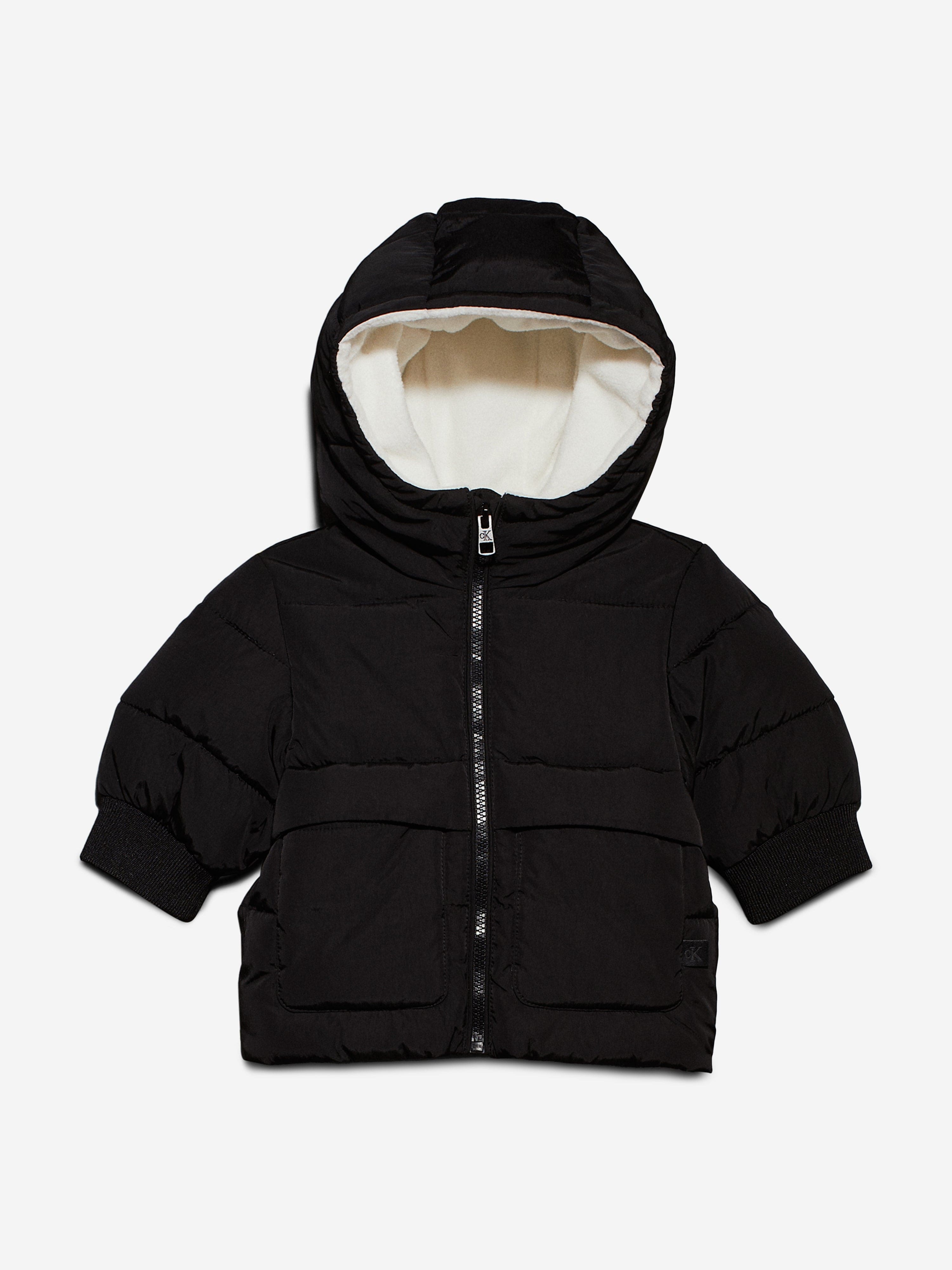 Calvin Klein Baby Puffer Jacket in Black Clearance Tumblr