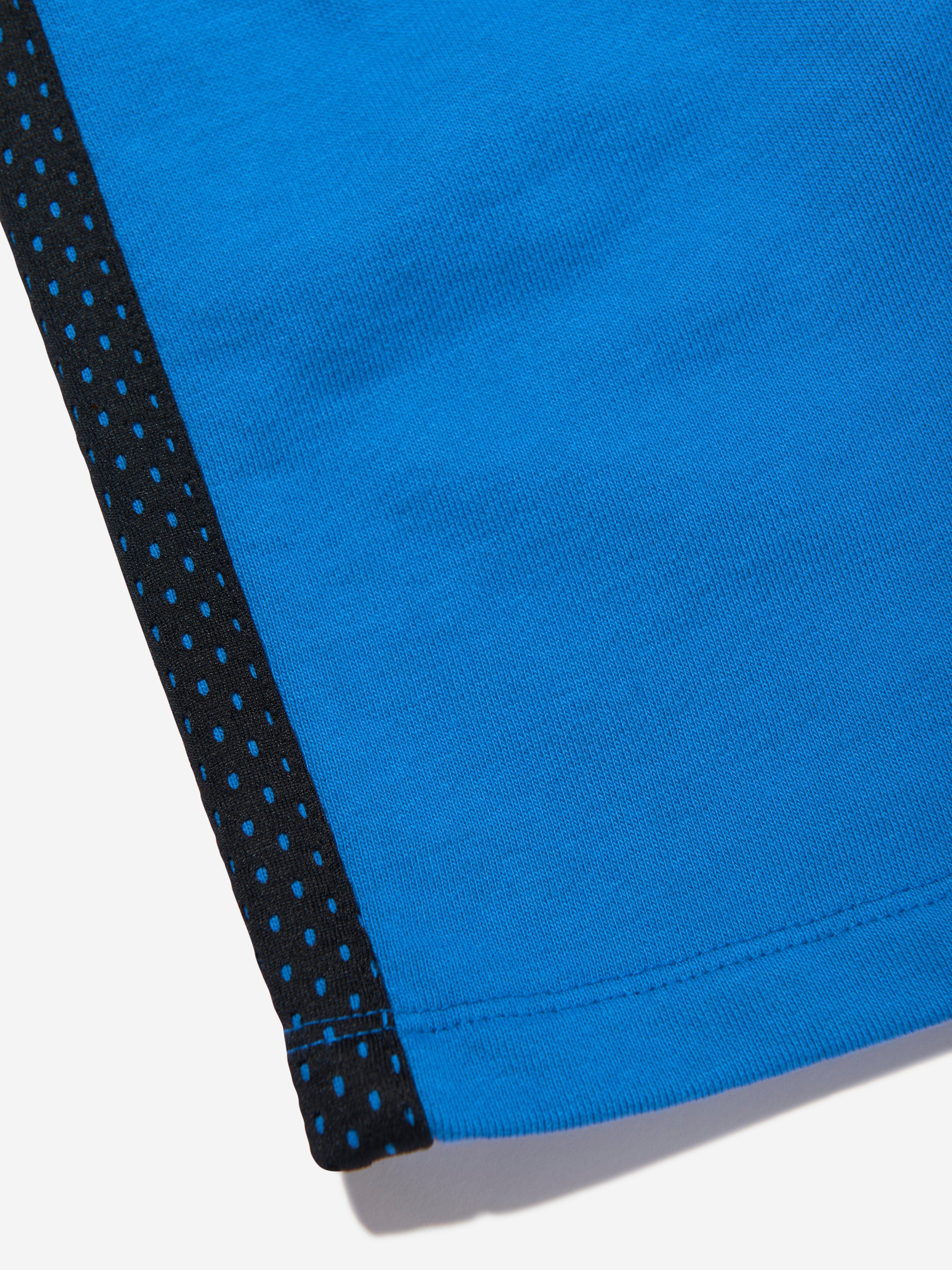 Off-White Boys Baseball Logo Mesh Shorts in Blue Free Shipping Factory Outlet