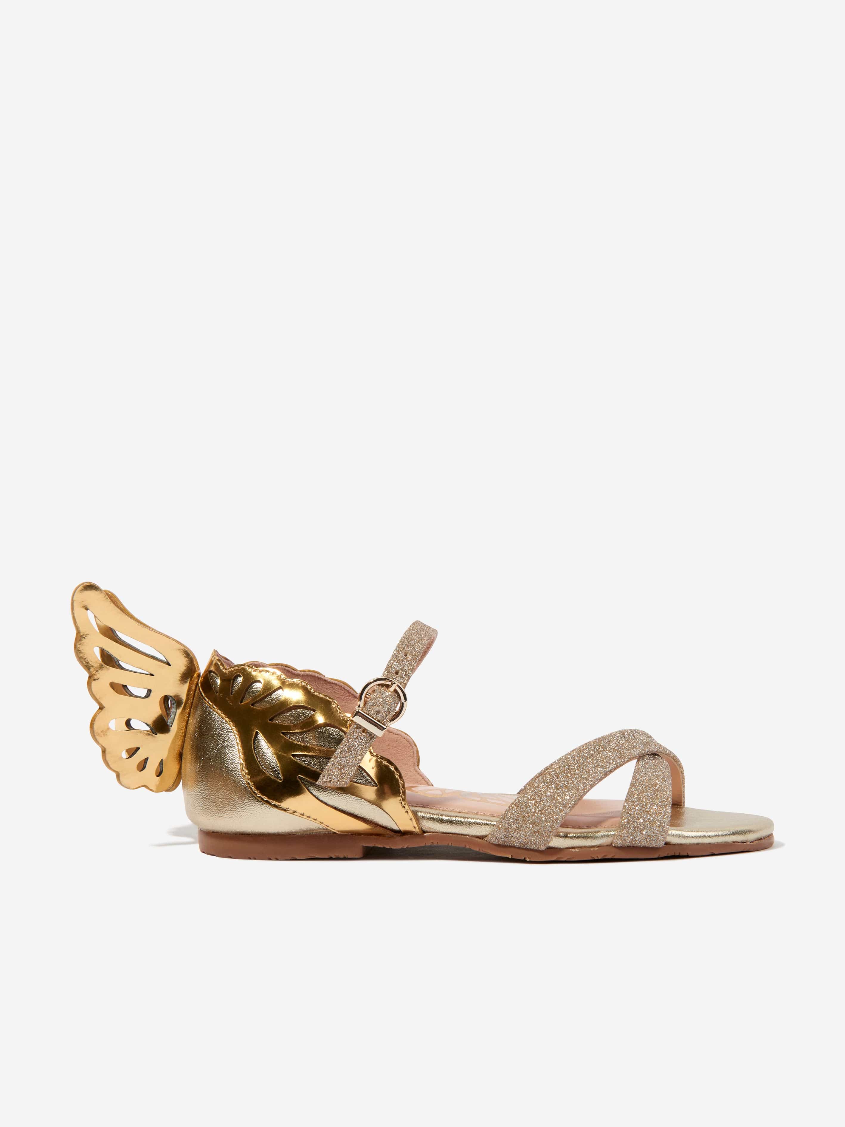 Sophia Webster Girls Leather Heavenly Sandals in Gold Cheapest Pice Cheap Online
