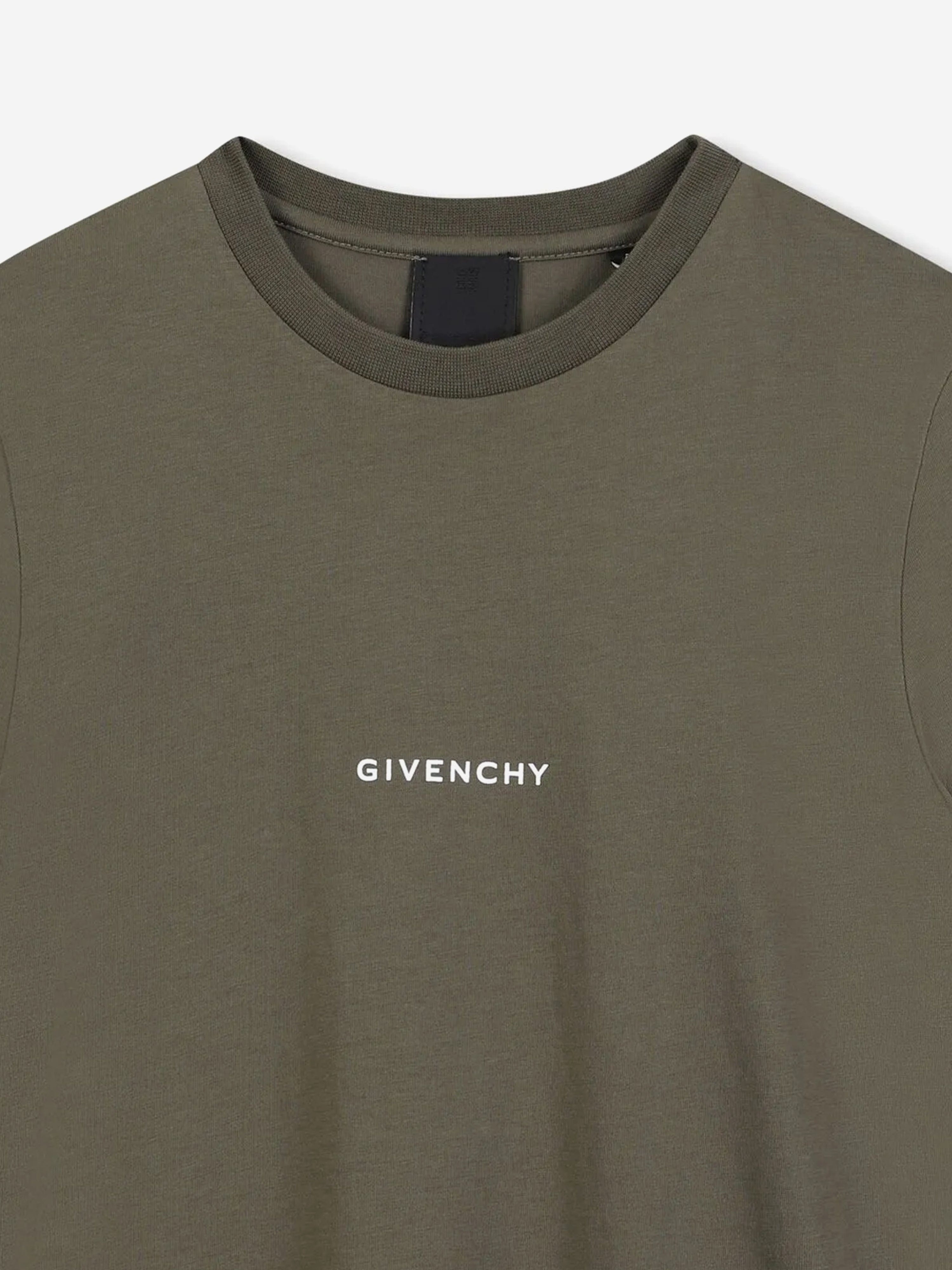 Boys Logo Print T-Shirt in Green Popular Cheap Online
