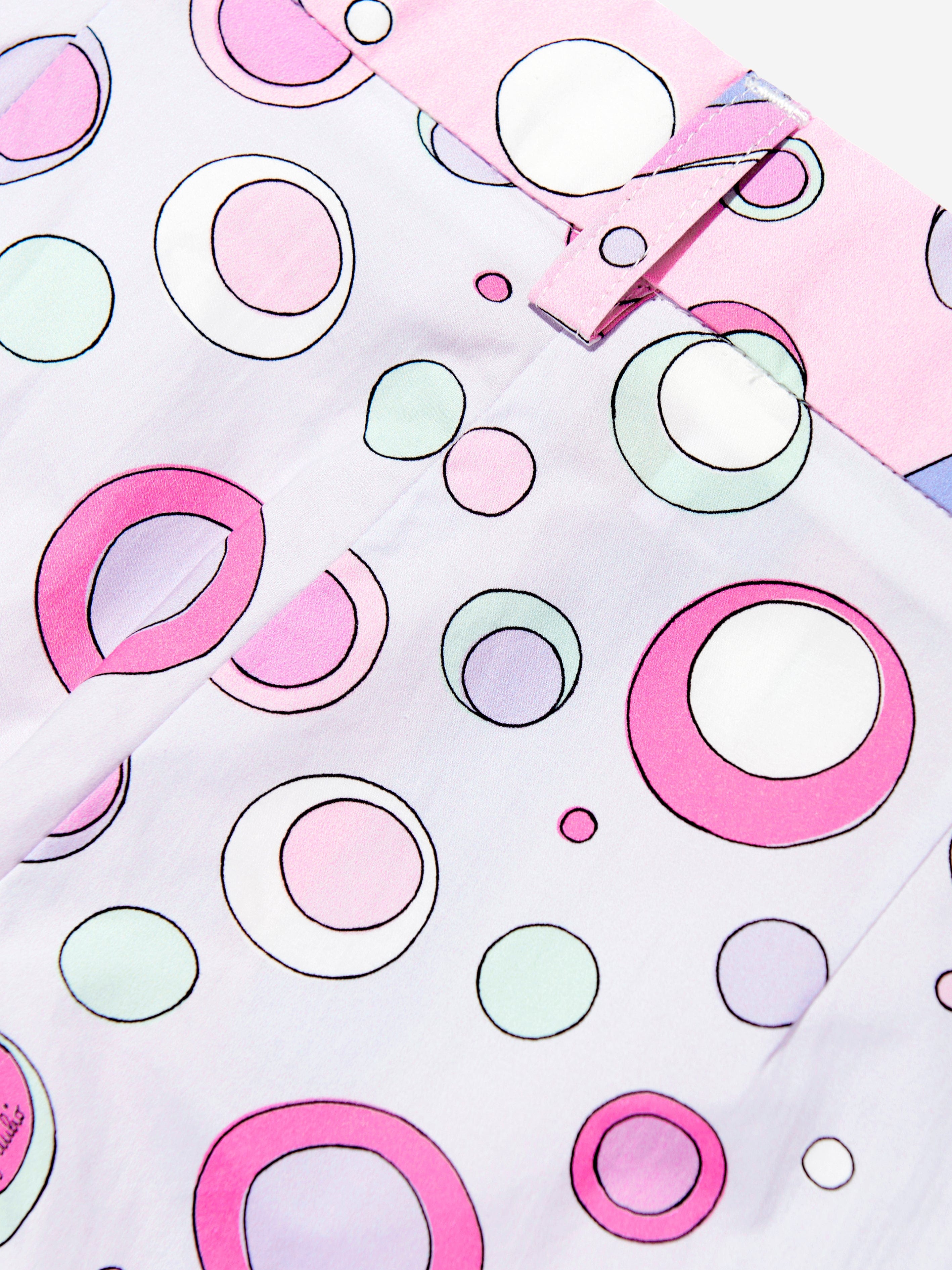 Girls Cotton Fontane Print Trousers in Pink Cheap Online