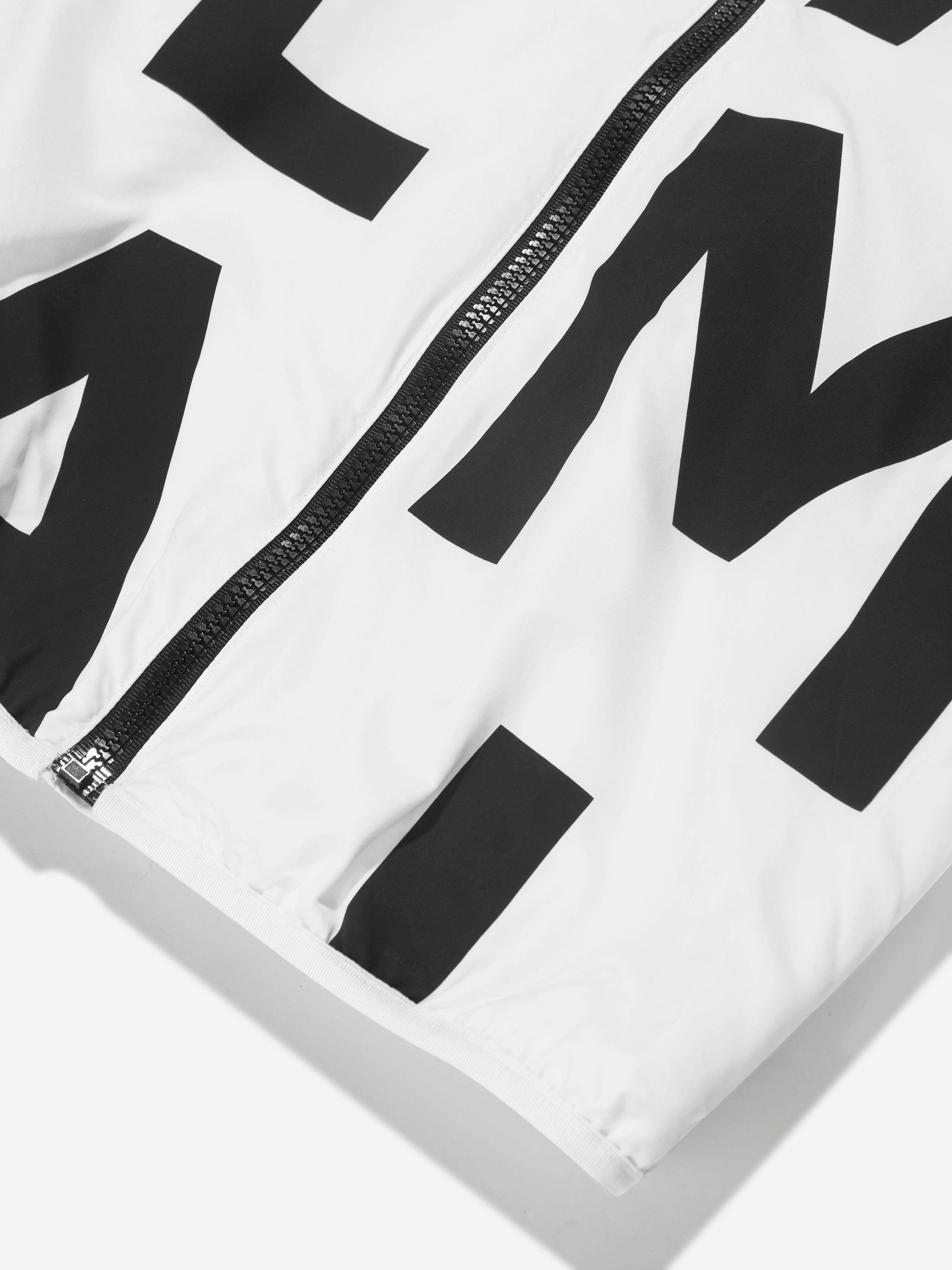 Balmain Boys Logo Print Hooded Jacket in White Cheap Lowest Pice
