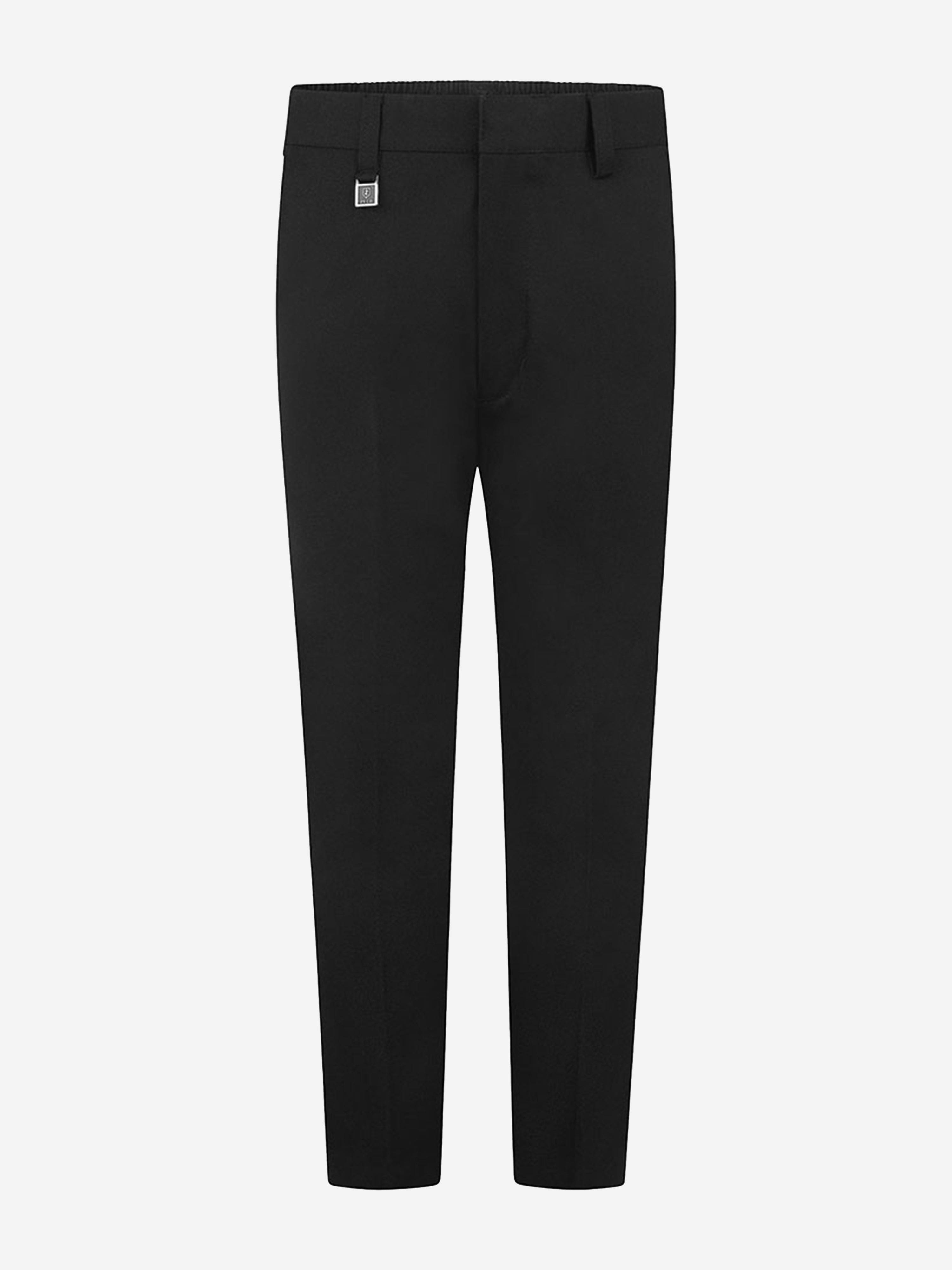 Zeco Boys School Slim Fit Trousers in Black Geniue Stockist Cheap Pice