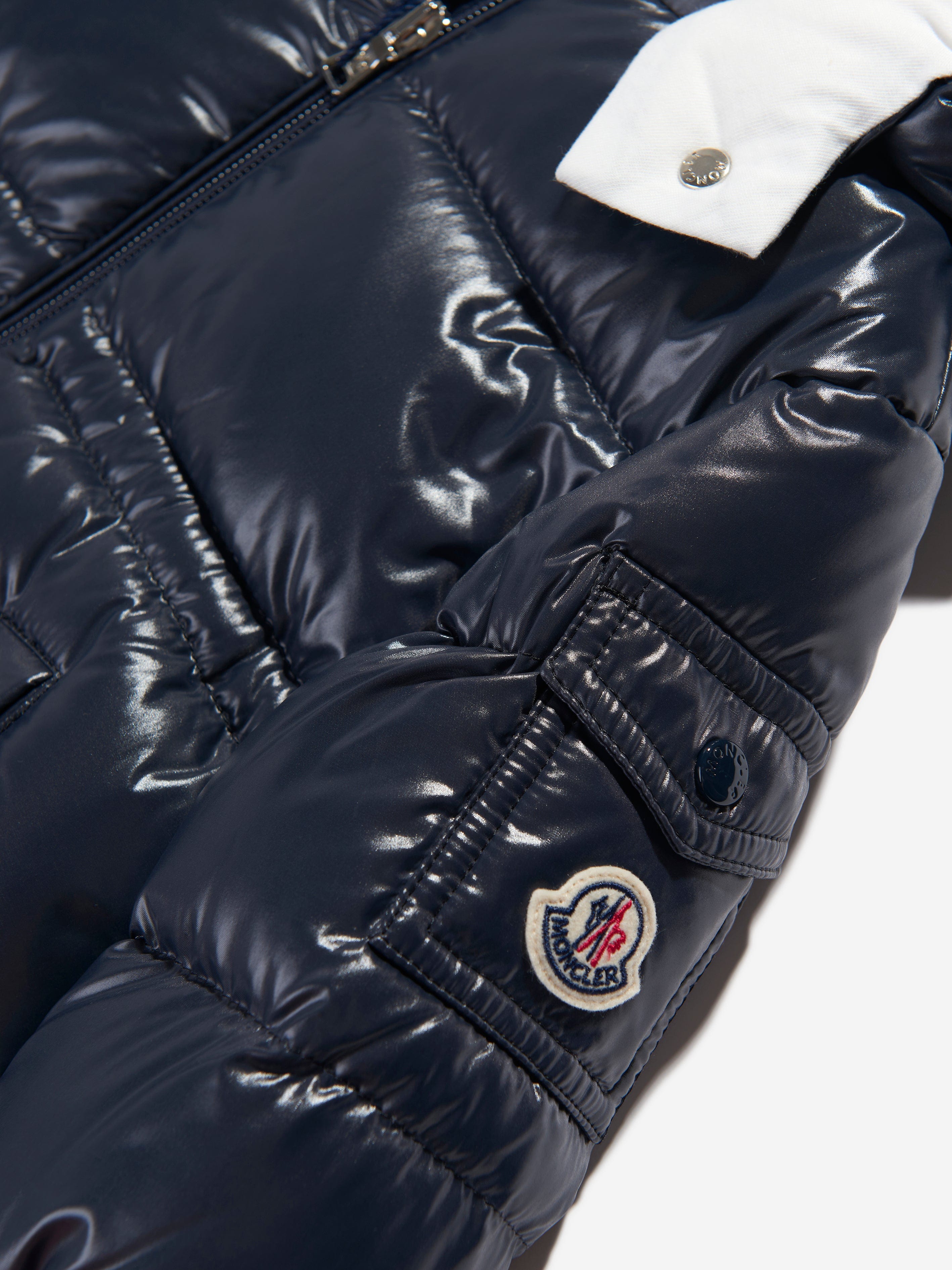 Moncler Enfant Baby Girls Down Padded Maire Jacket in Navy Reliable Cheap Online