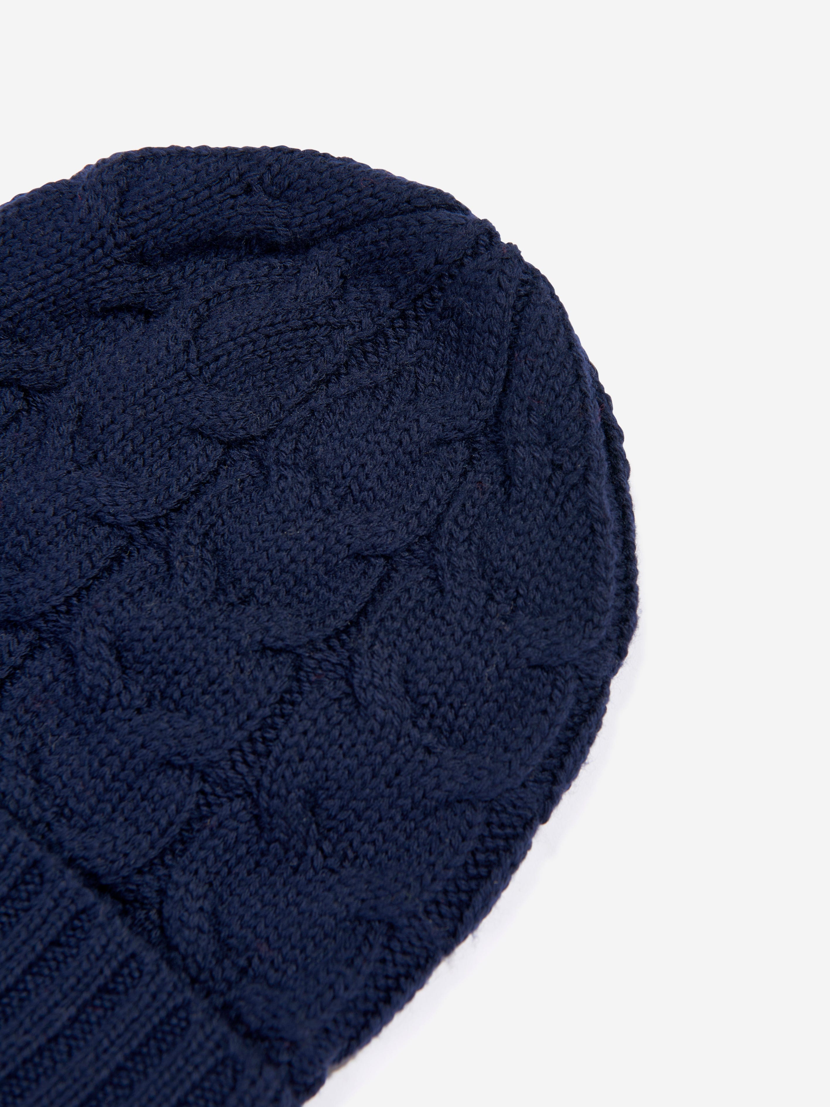 Moncler Enfant Boys Logo Beanie Hat in Navy Store Sale Online
