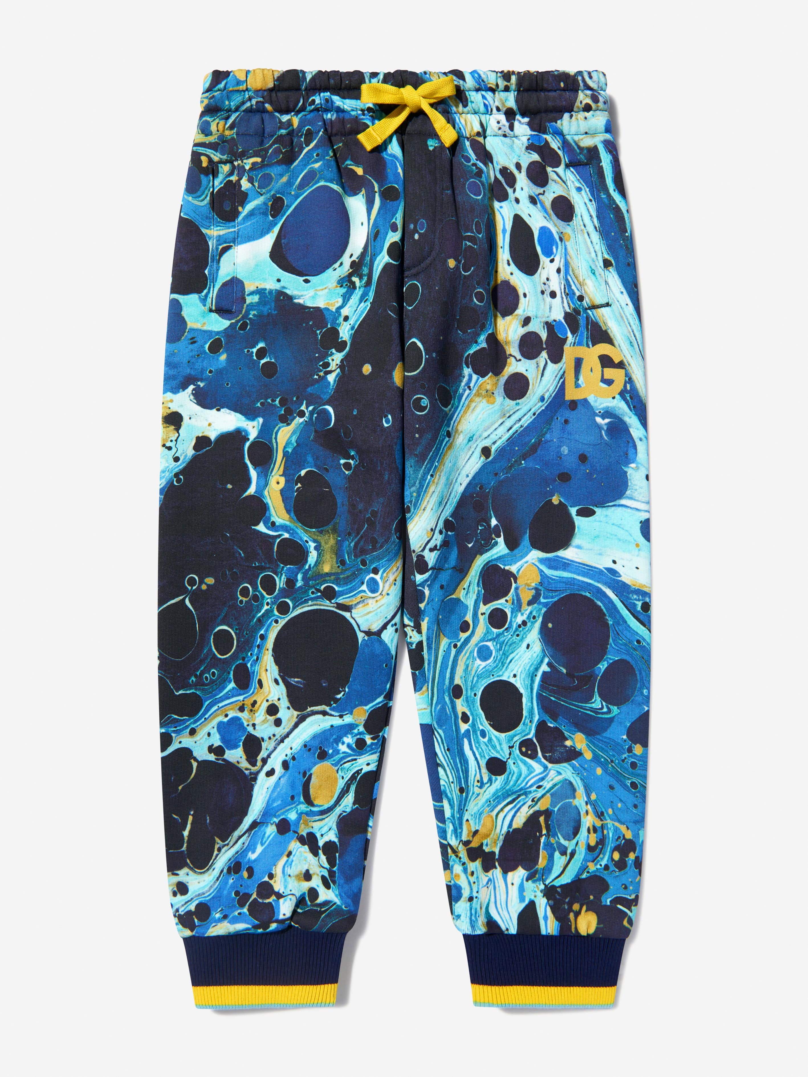 Dolce & Gabbana Boys Cotton Marble Print Joggers From China Free Shipping Low Pice