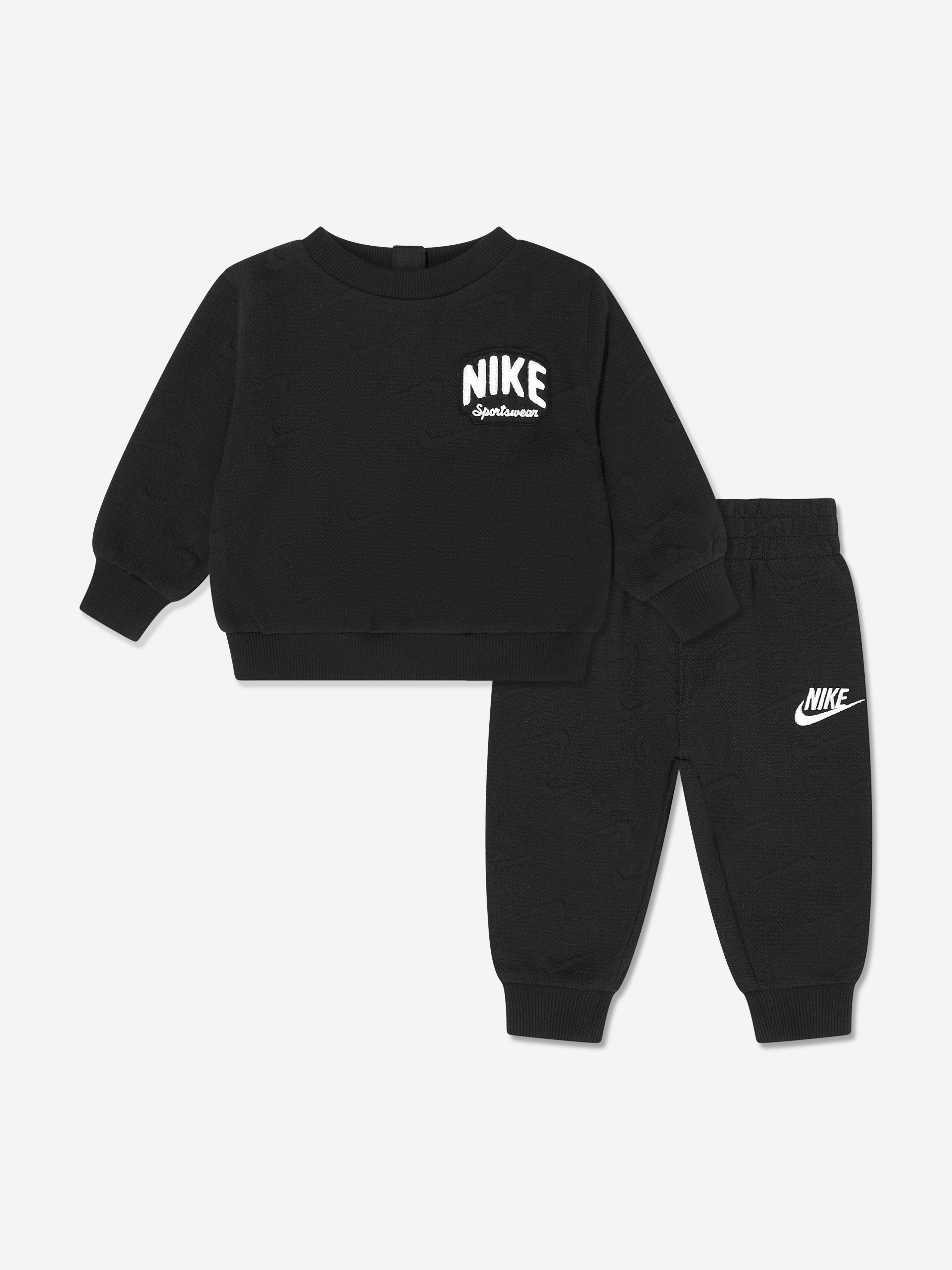 Boys NSW Jacquard Logo Tracksuit in Black Free Shipping Online