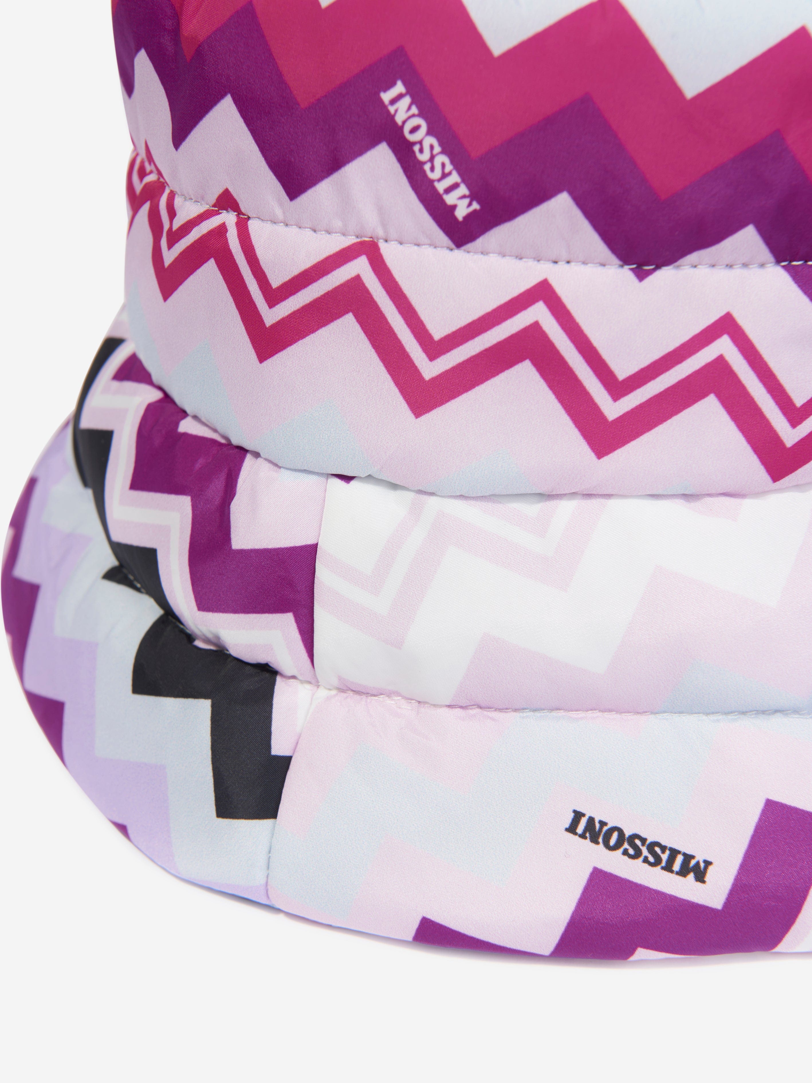 Missoni Girls Zigzag Bucket Hat in Pink Outlet Best Pices