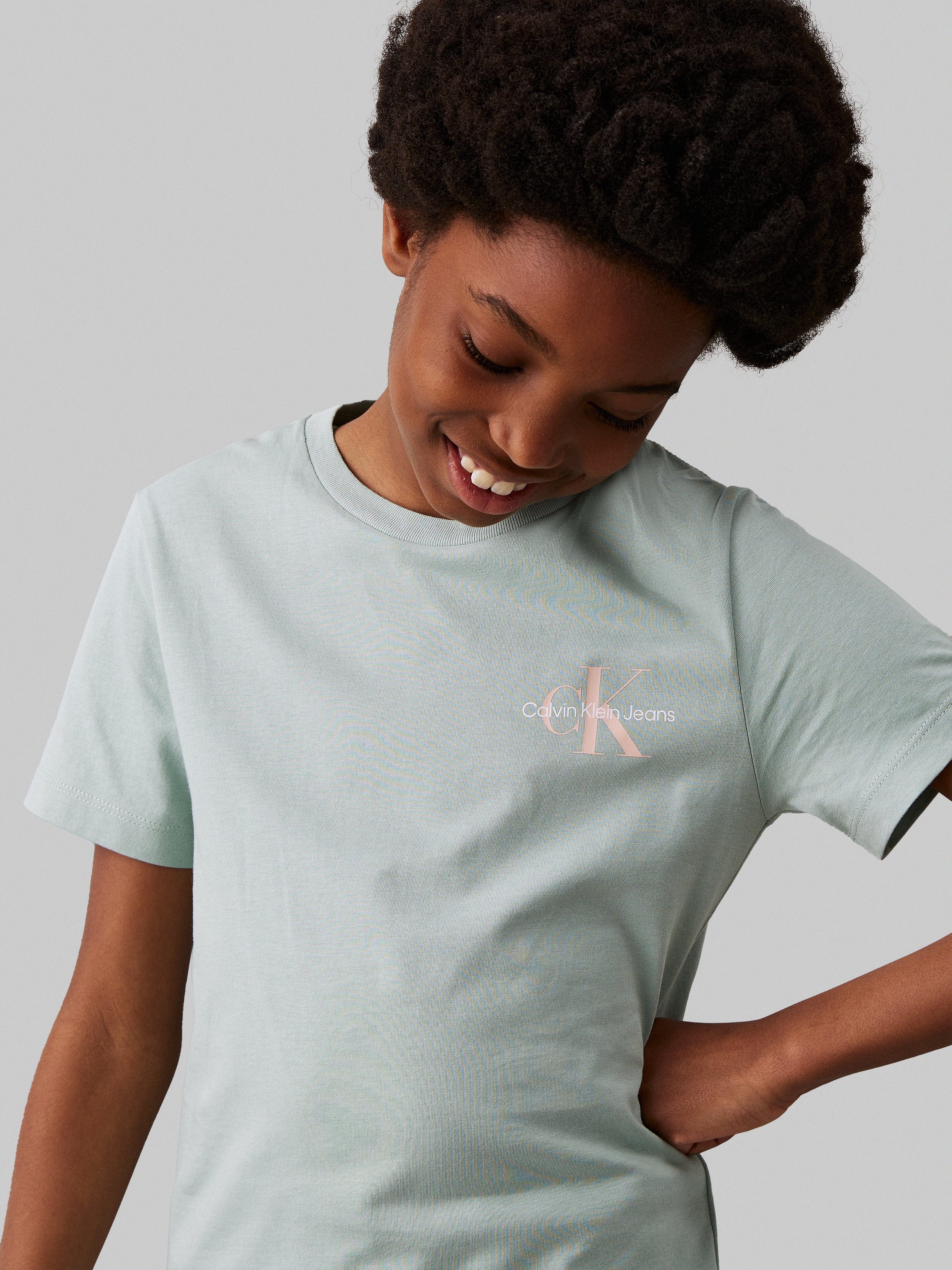 Kids Chest Monogram T-Shirt in Green Free Shipping 2025 New