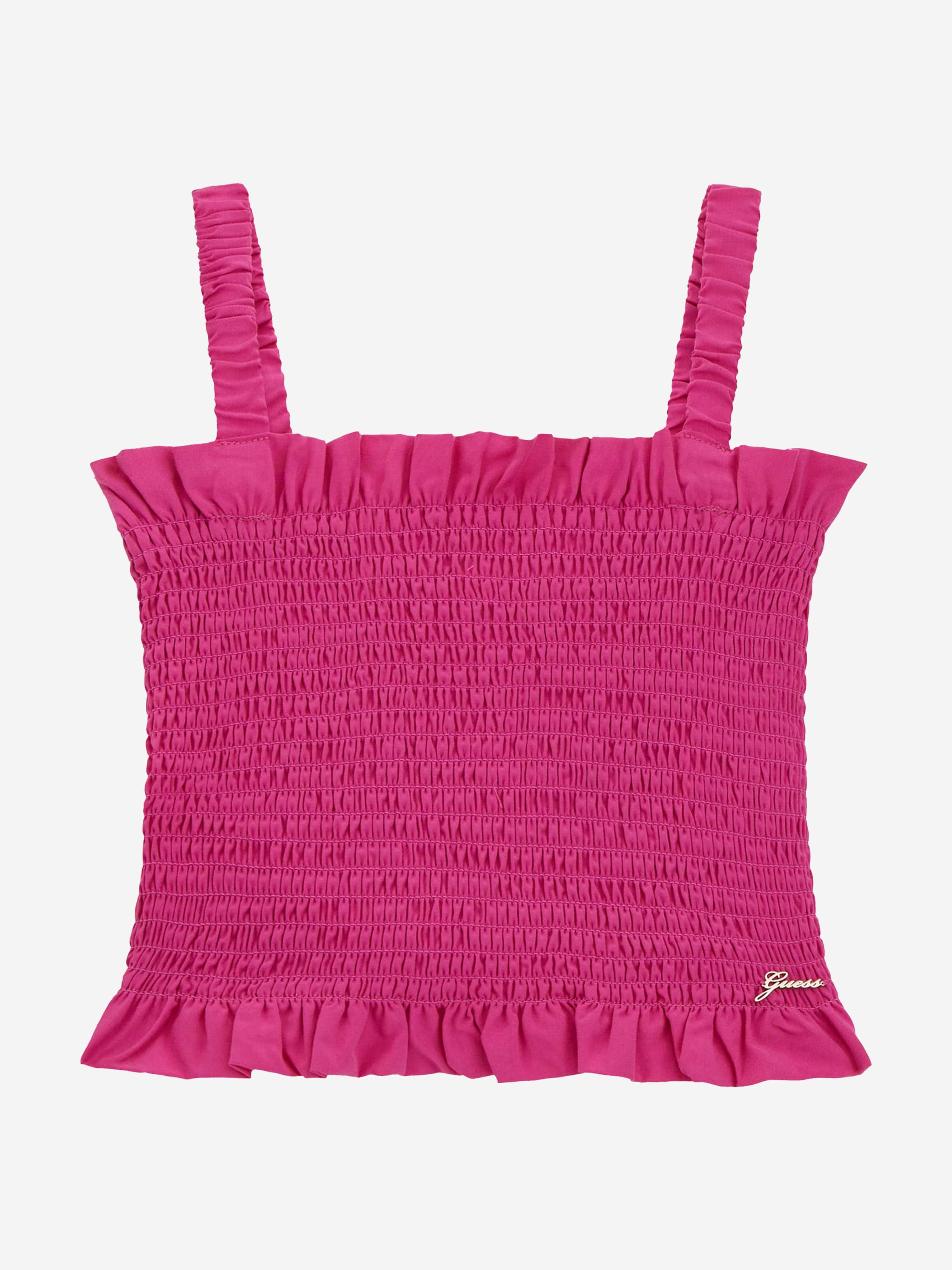 Girls Ruched Tank Top in Pink Big Discount For Sale