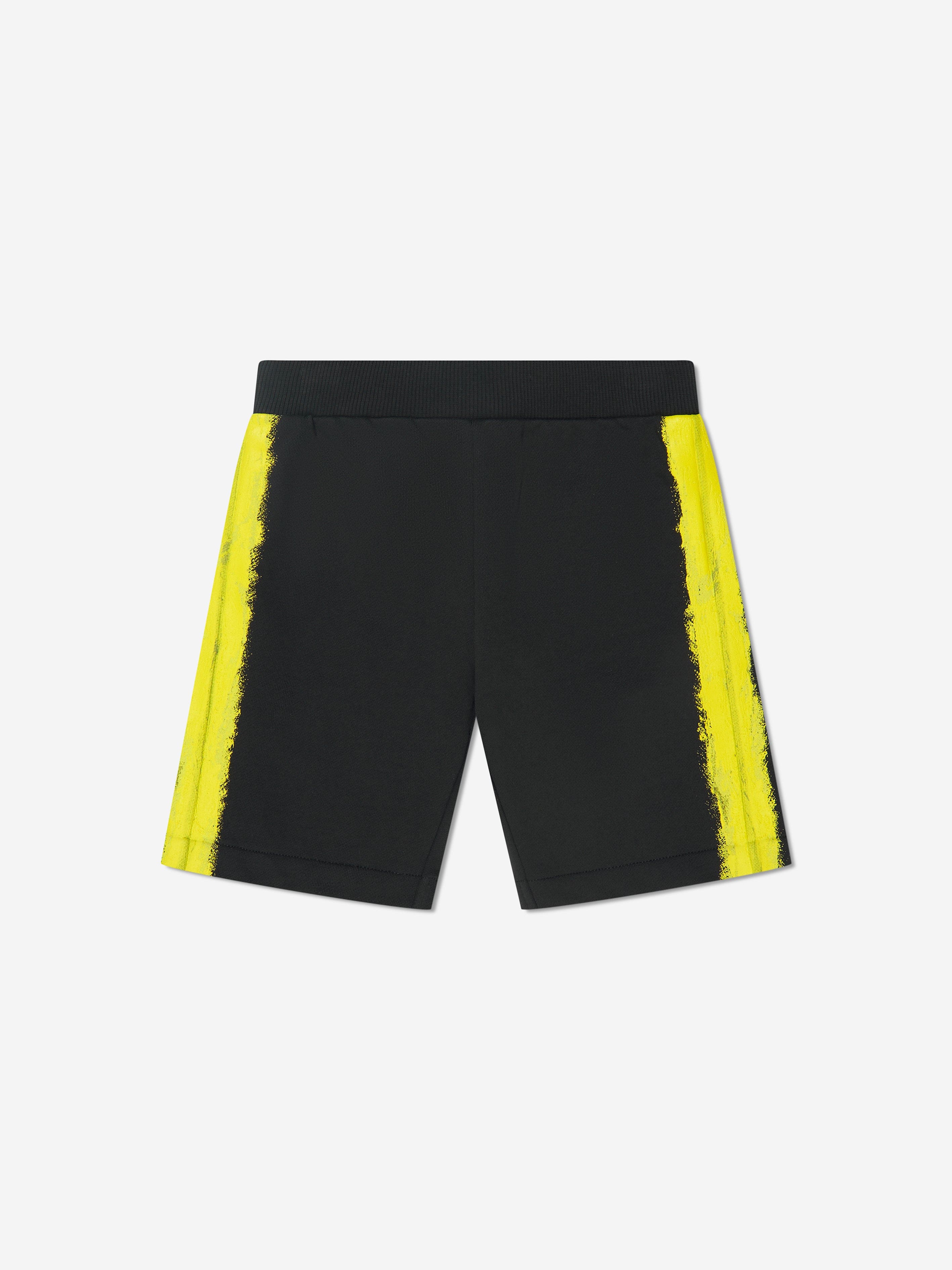 Moschino Boys Logo Print Shorts in Black Free Shipping Manchester Great Sale