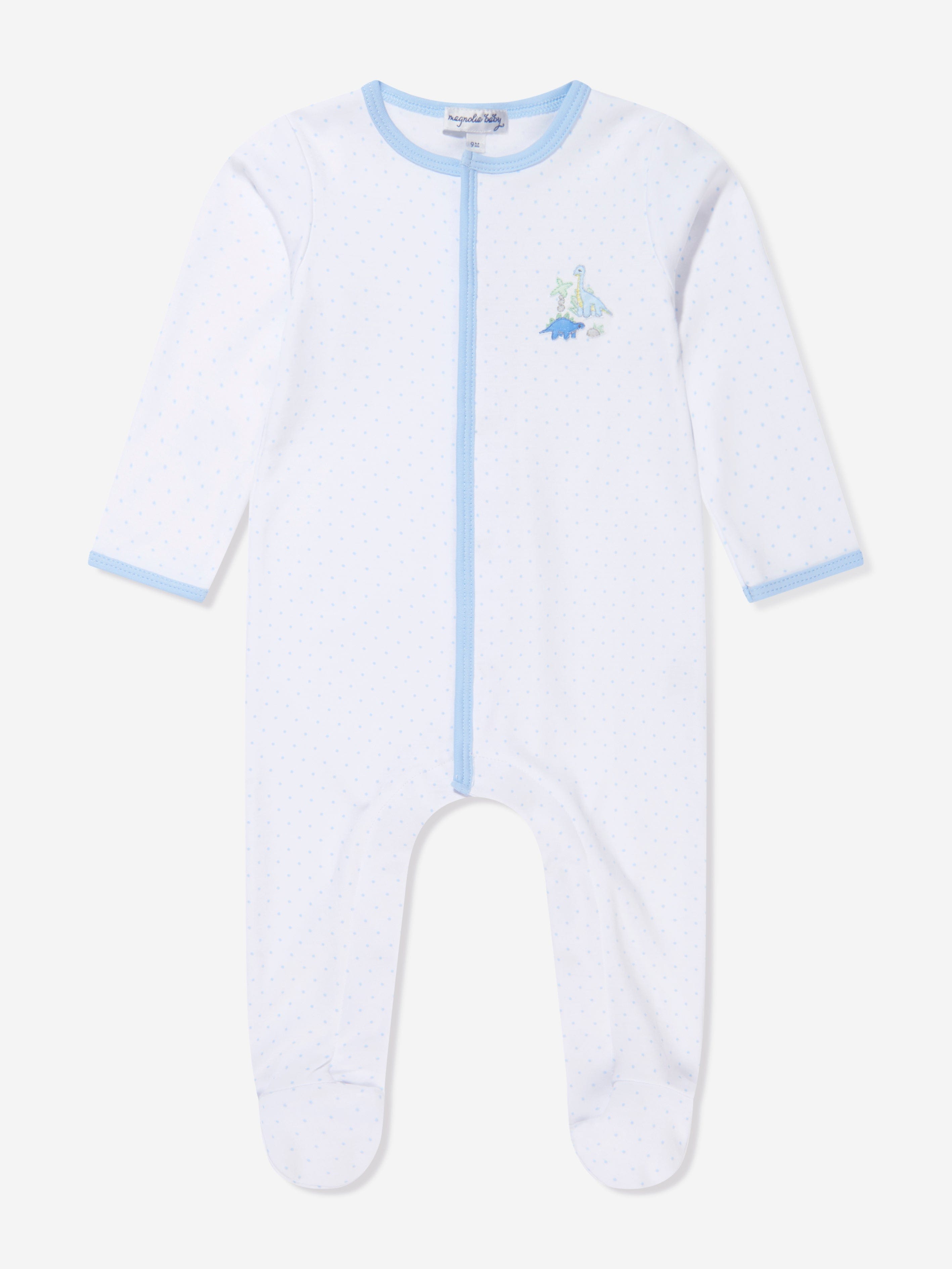 Magnolia Baby Baby Boys Dinoland Embroidered Babygrow in White Buy Cheap Explore
