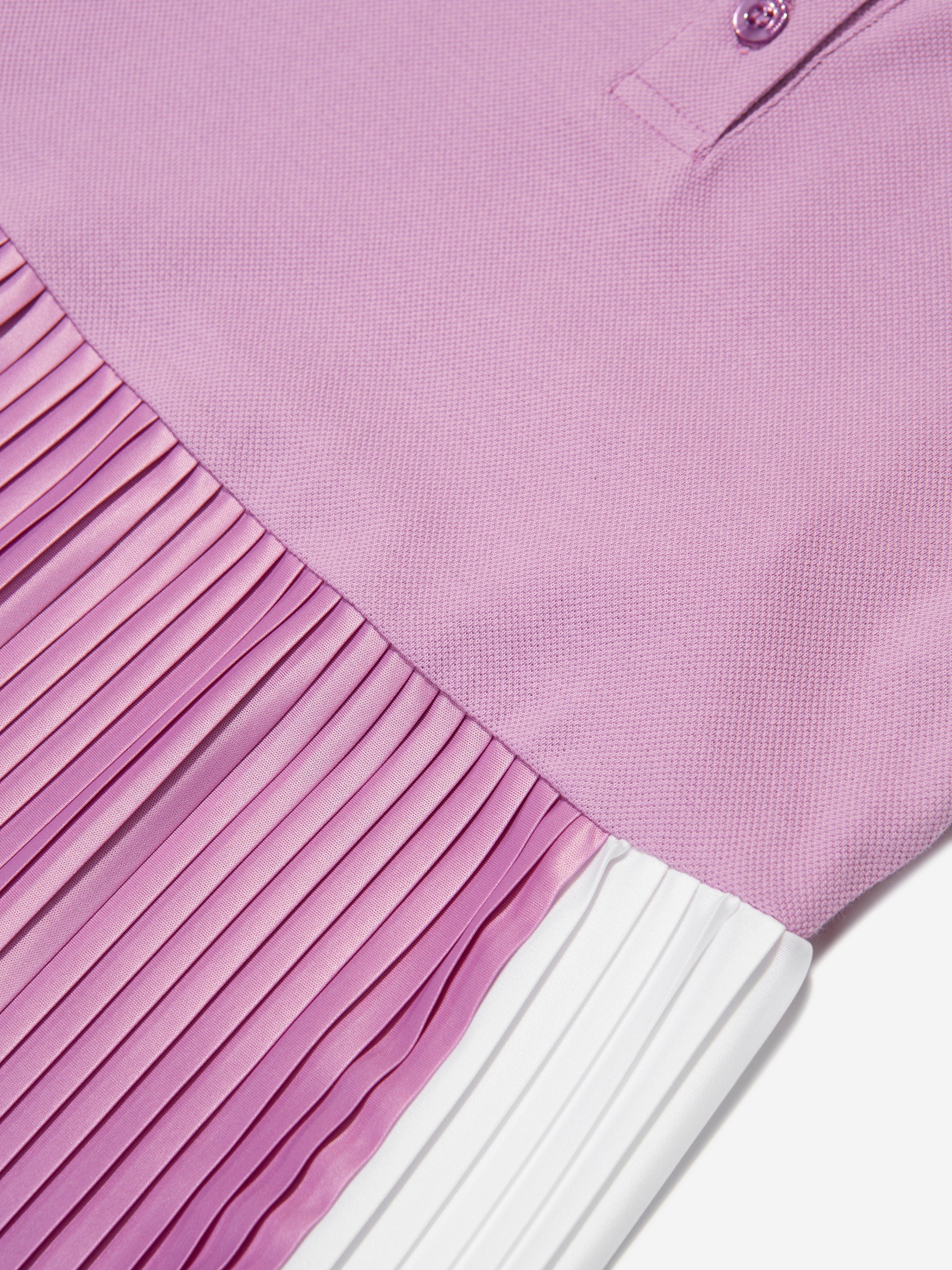 Emporio Armani Girls Pleated Dress In Pink Visit New For Sale