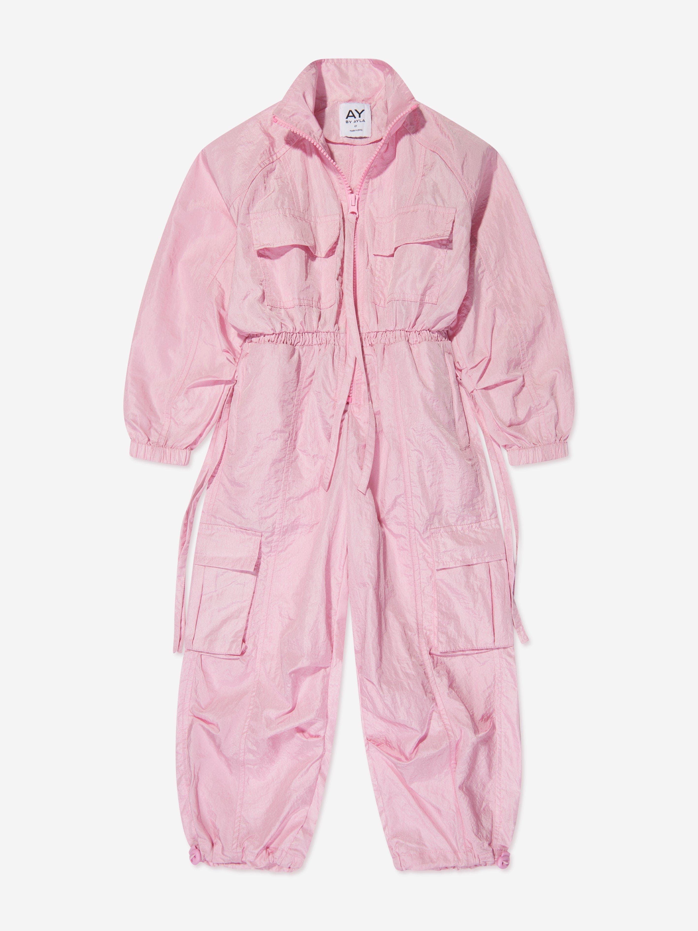 AY by AYLA Girls Nylon Jumpsuit in Pink Sale Footlocker Pictures