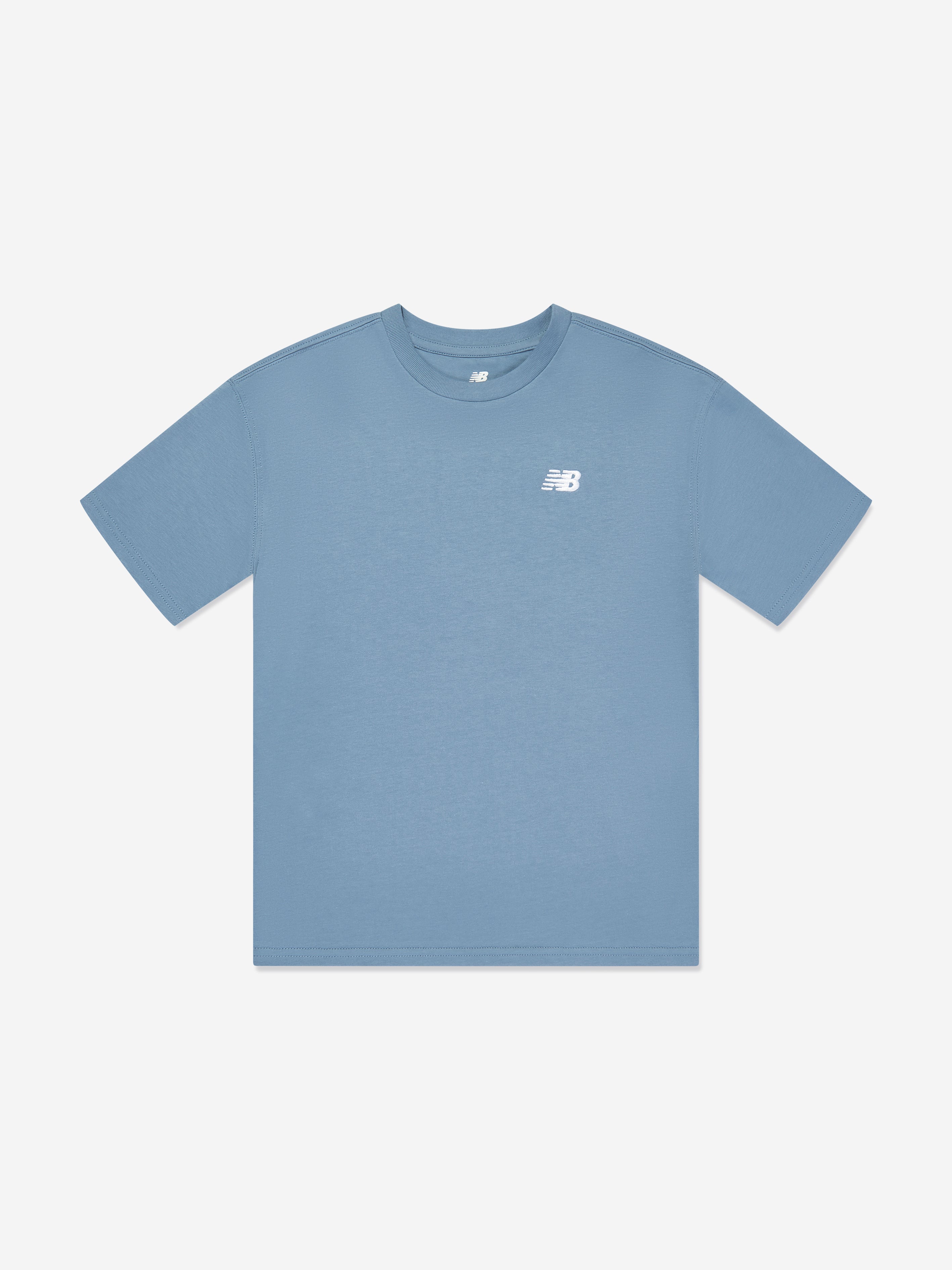 New Balance Boys Jersey Small Logo T-Shirt in Blue Collections Cheap Pice