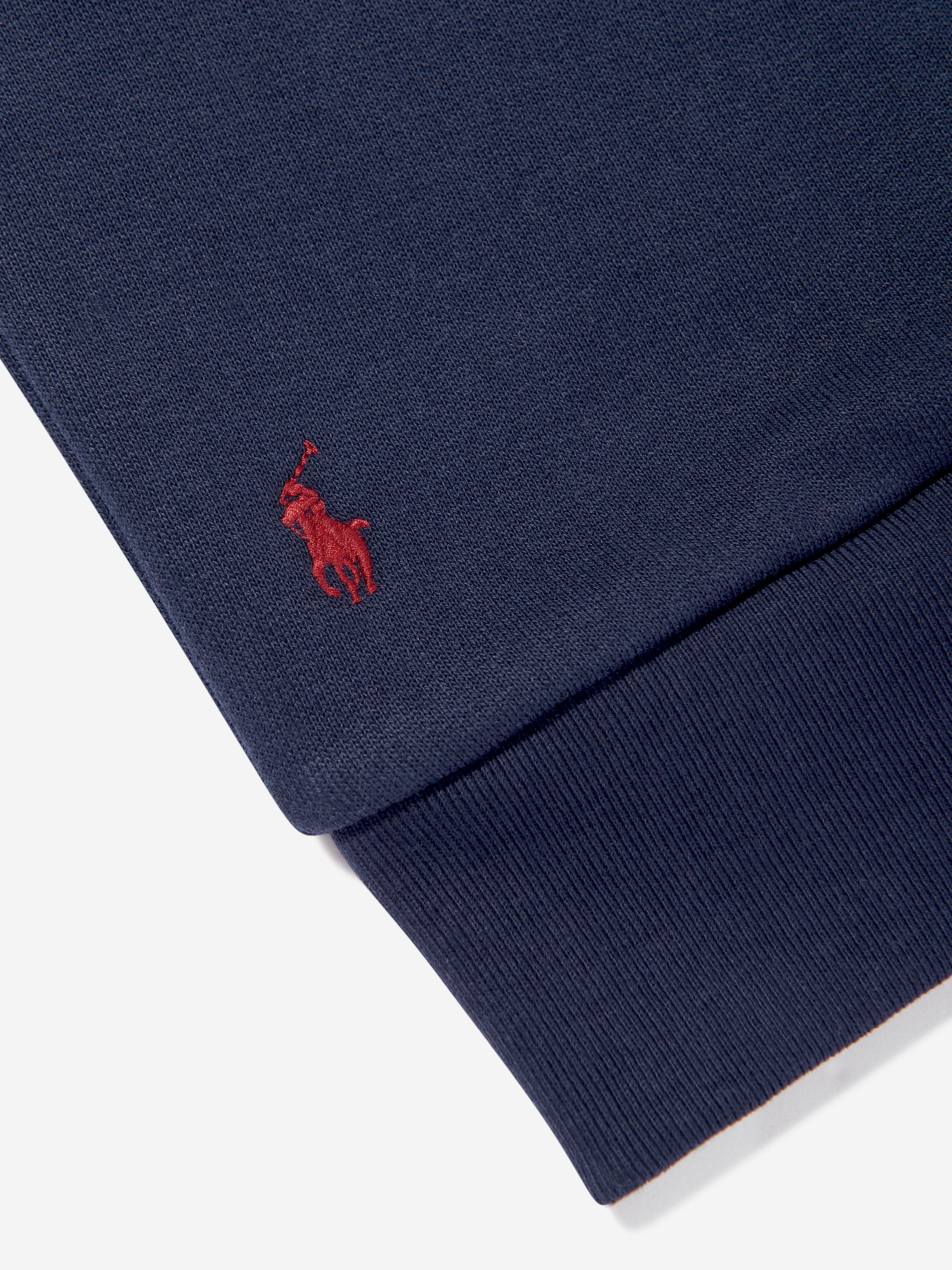 Ralph Lauren Boys Polo Sweatshirt in Navy Release Dates Authentic