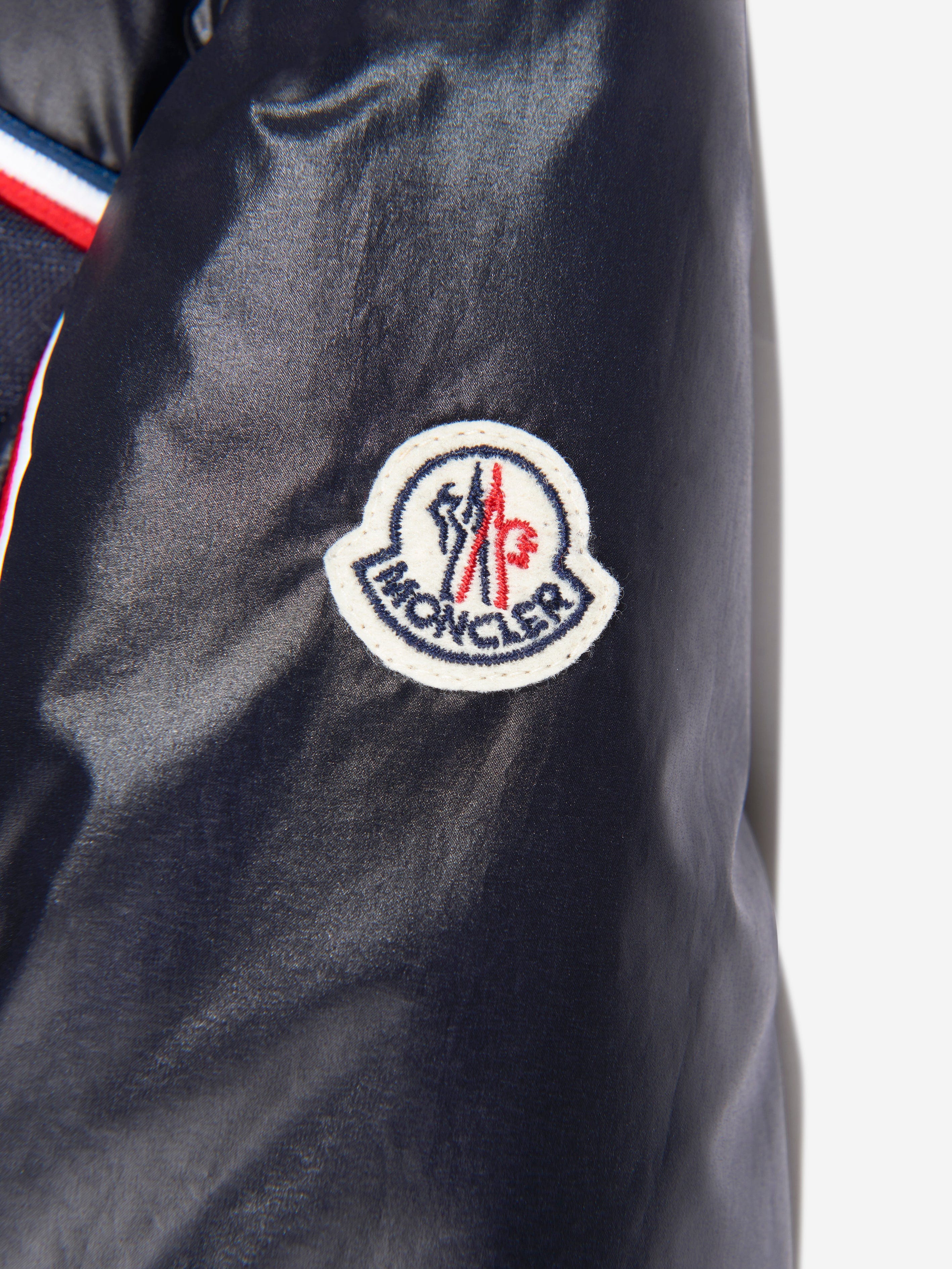Moncler Enfant Boys Down Padded Michael Jacket in Navy Clearance Low Pice