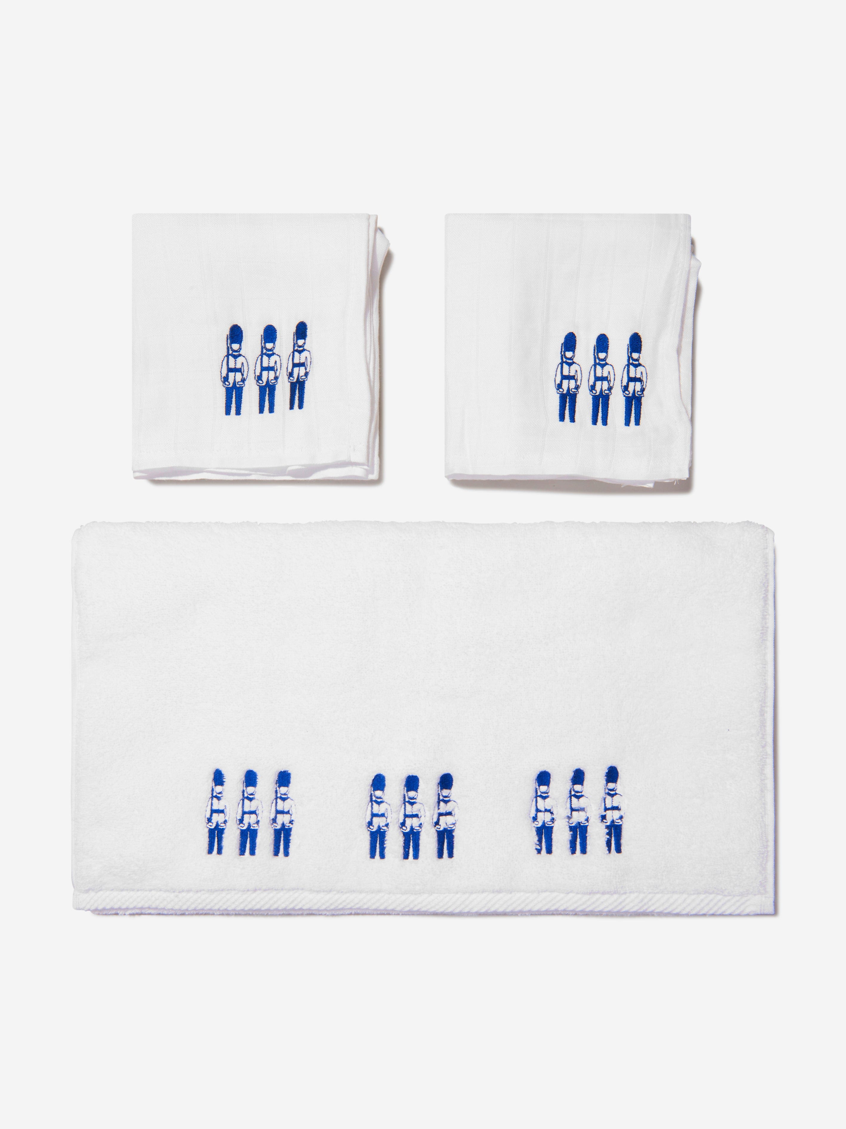Cotton and Company Boys Organic Cotton Muslin And Cotton Guardsmen Towel Set From China Cheap Pice