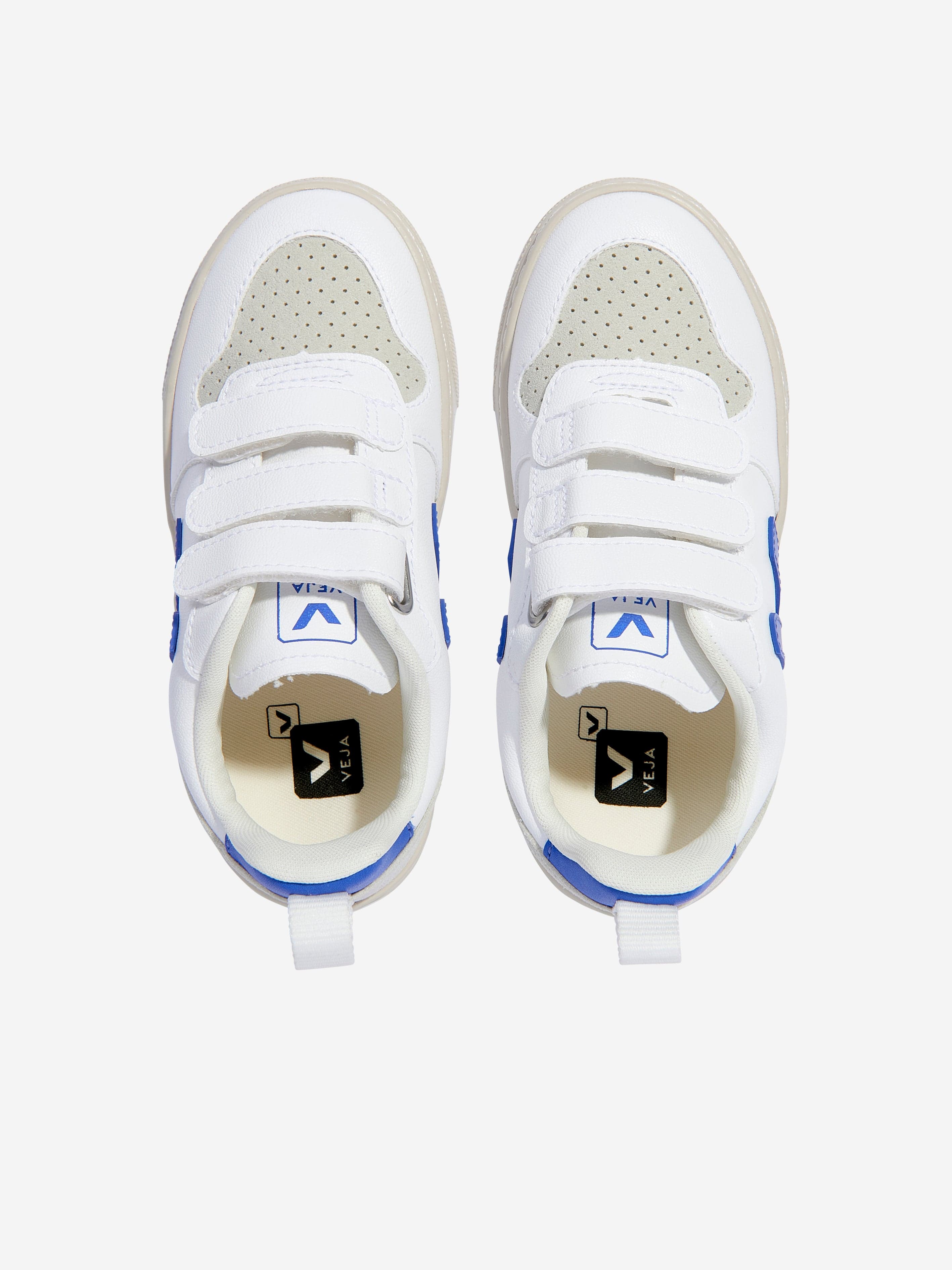 Veja Kids Canvas V-10 Trainers in White Authentic For Sale