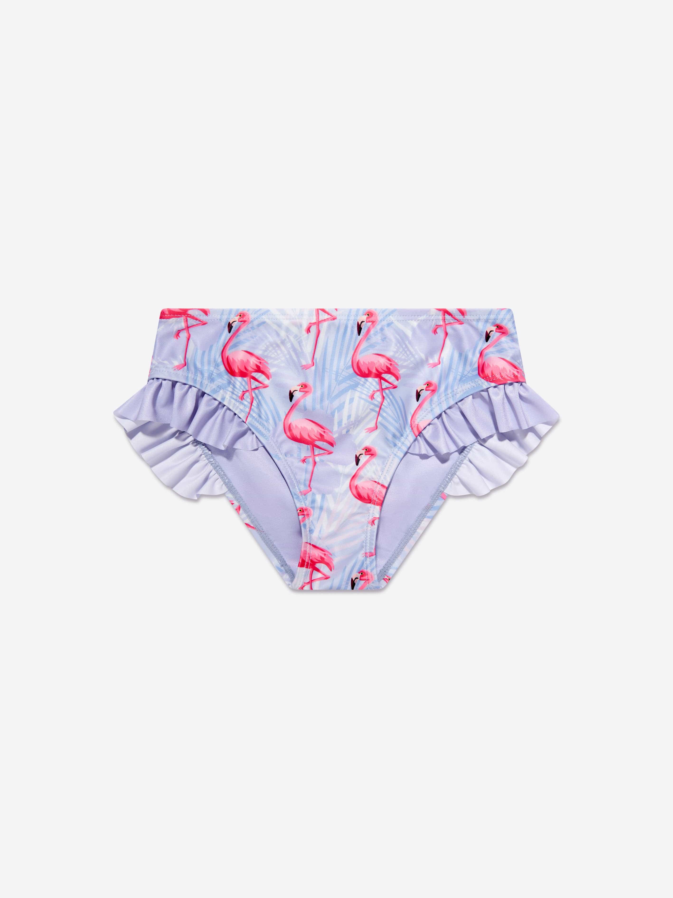 Soli Swim Girls Flamingo Rash Guard and Shorts (UPF50+) in Purple Cheap Sale Perfect