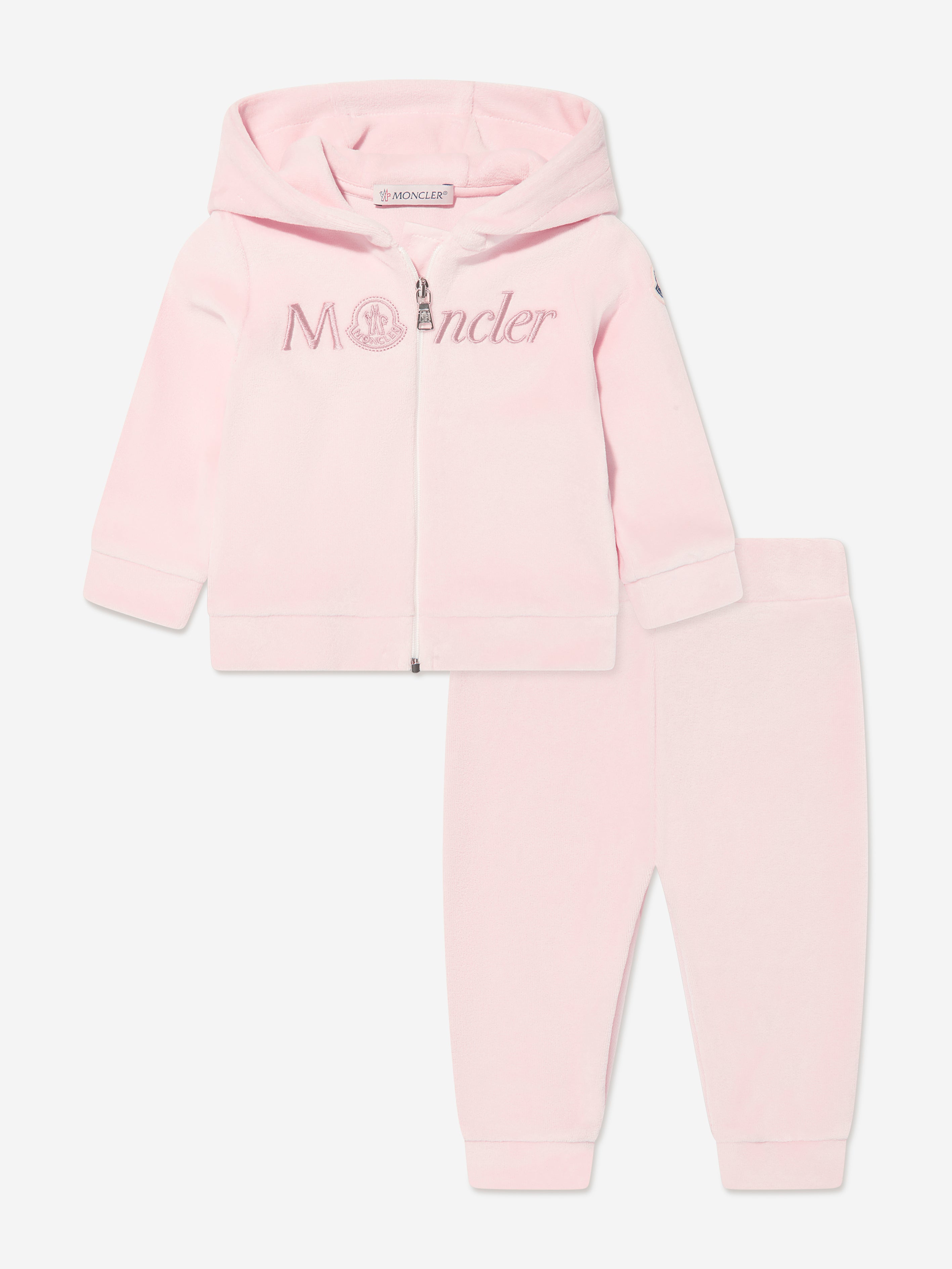 Moncler Enfant Baby Girls Logo Tracksuit in Pink Outlet Visit
