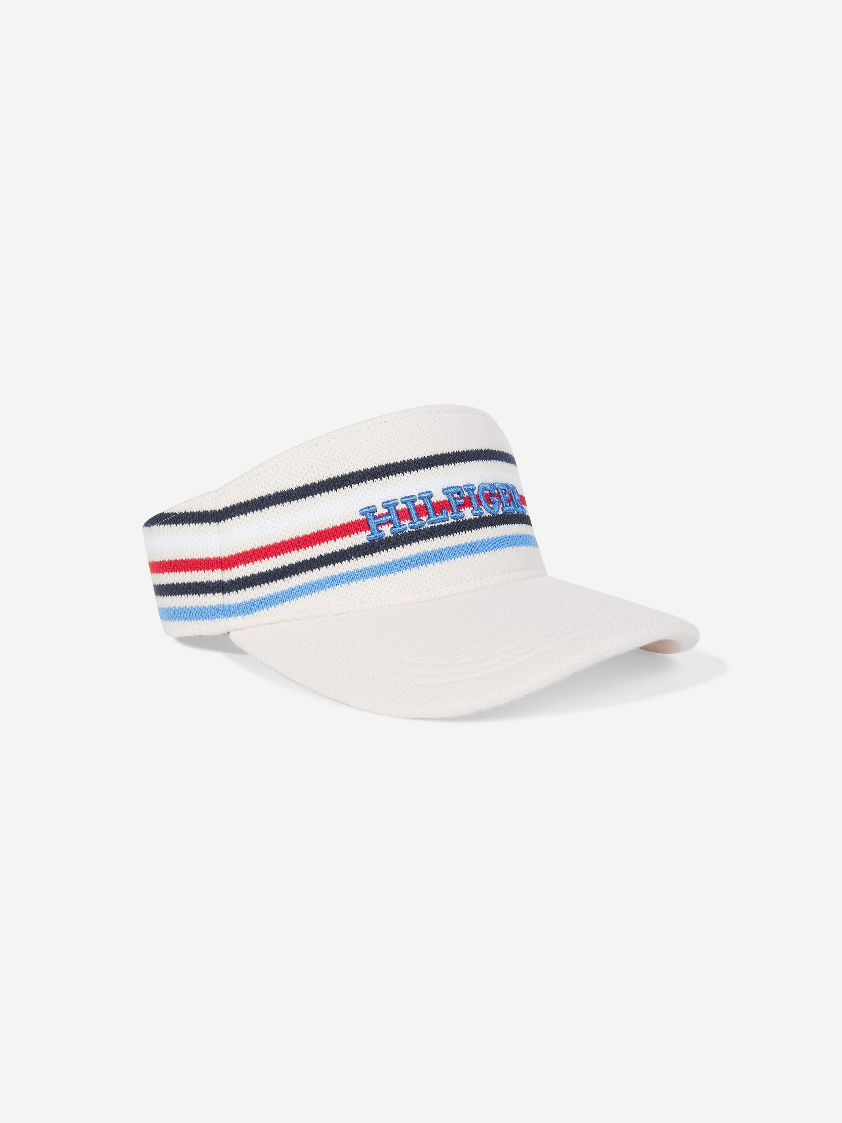 Tommy Hilfiger Kids Track Club Visor in White Sale Browse