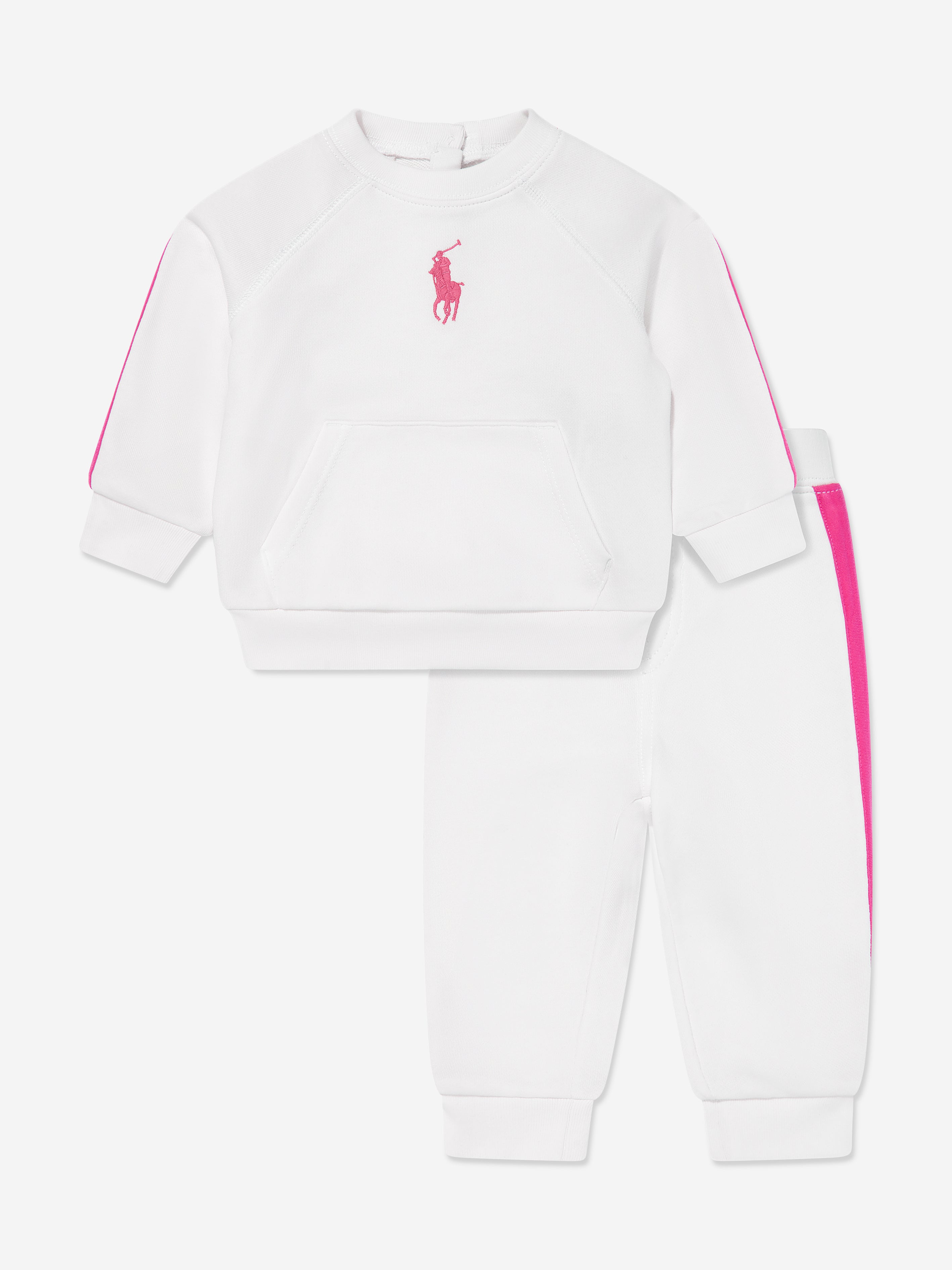 Baby Girls Big Pony Tracksuit in White New Styles For Sale