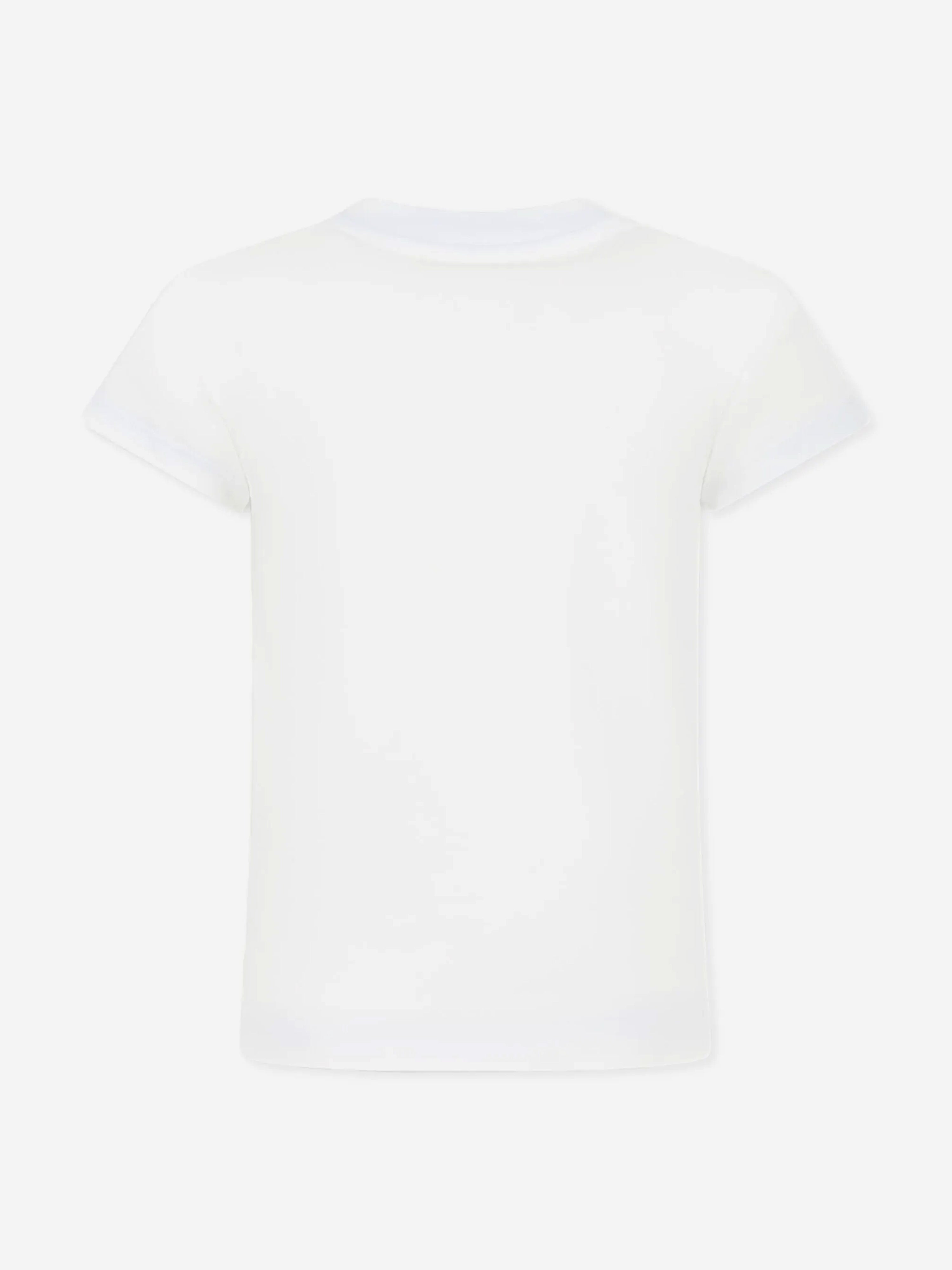Balmain Girls Logo T-Shirt in White Genuine Online