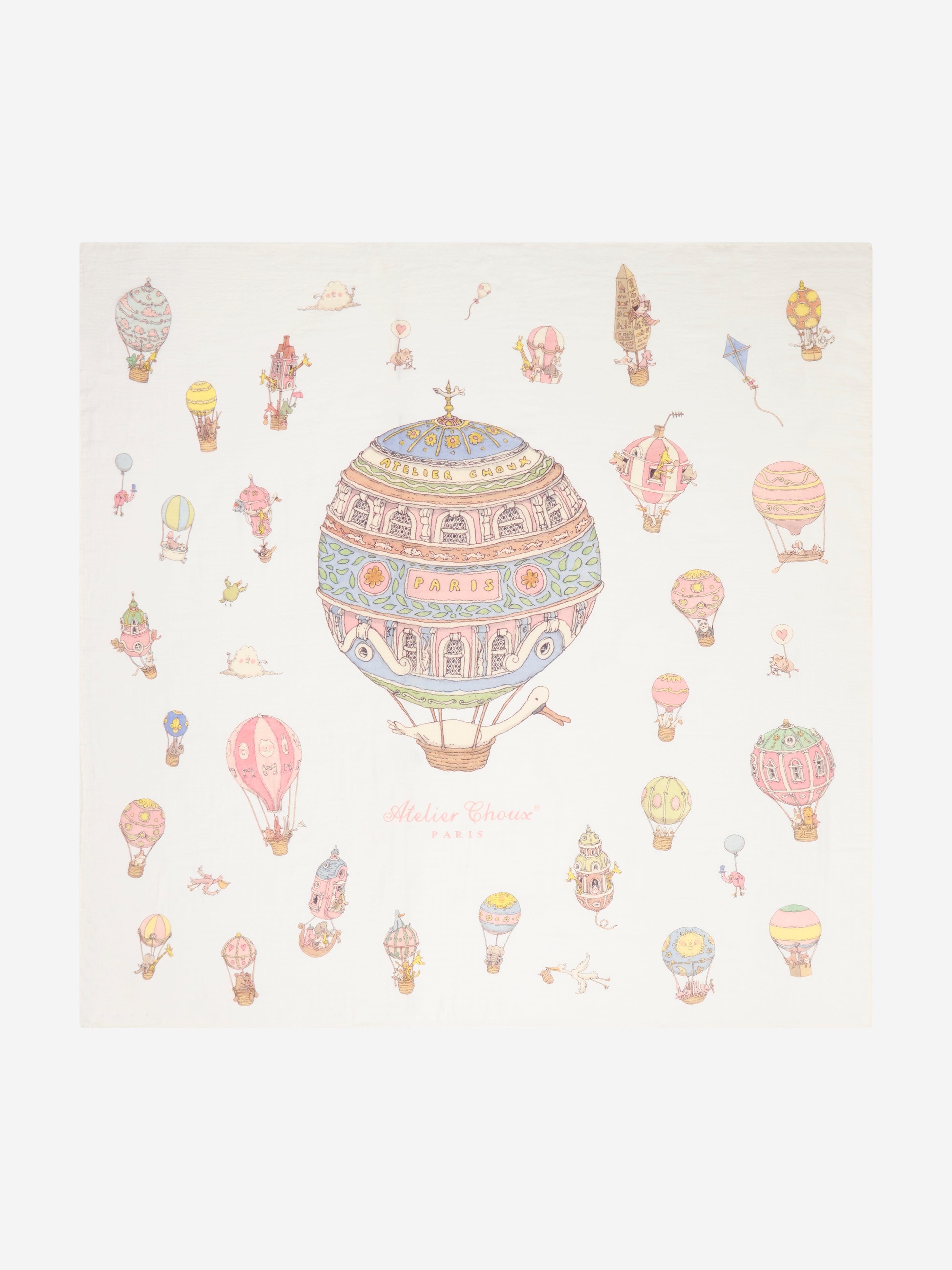 Atelier Choux Baby Grand Carr¨¦ Hot Air Balloons in White Cheap Pices Authentic